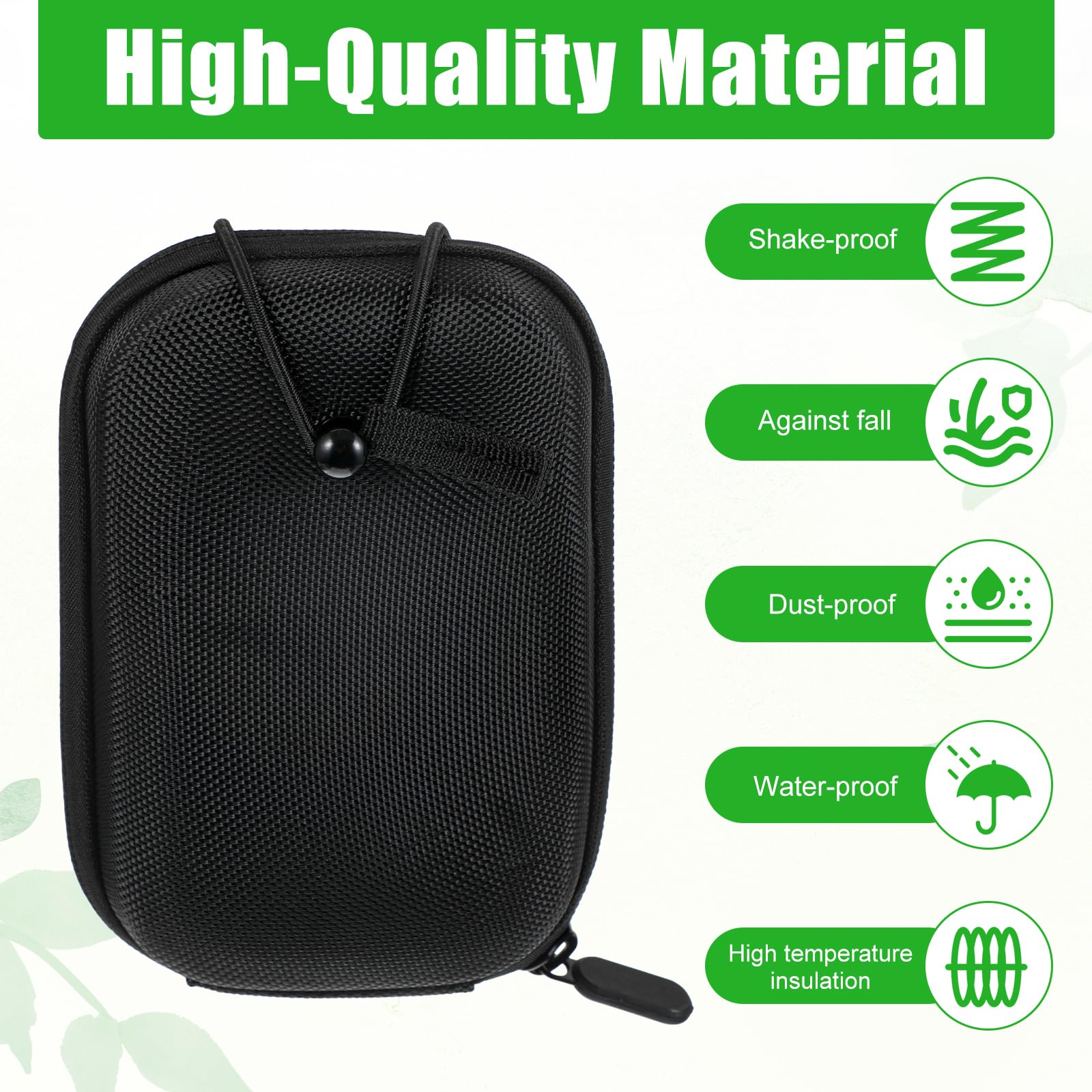Coque rigide universelle pour télémètre de golf - Housse de protection en EVA pour la plupart des télémètres - Noir