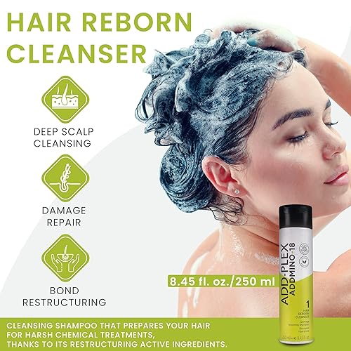 Miniatura 3 de ADDMINO-18 Magic Hair Reborn Kit - Champú para el cabello, máscara y acondicionador sin enjuague