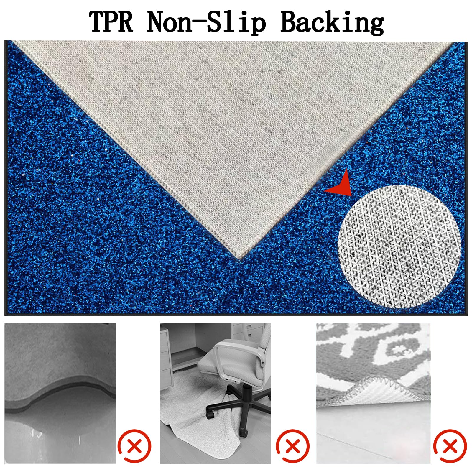 Tappeto Salvapavimento Antiscivolo Sedia Ufficio 200 x 250 cm