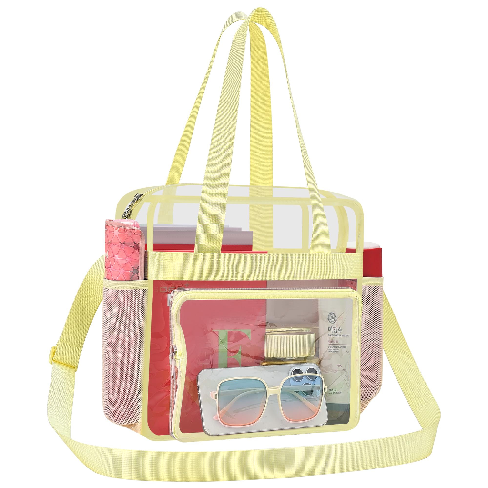 Busiuw Clear Bag for Stadium Events Stadium Approved Clear Tote Bag 12x12x6