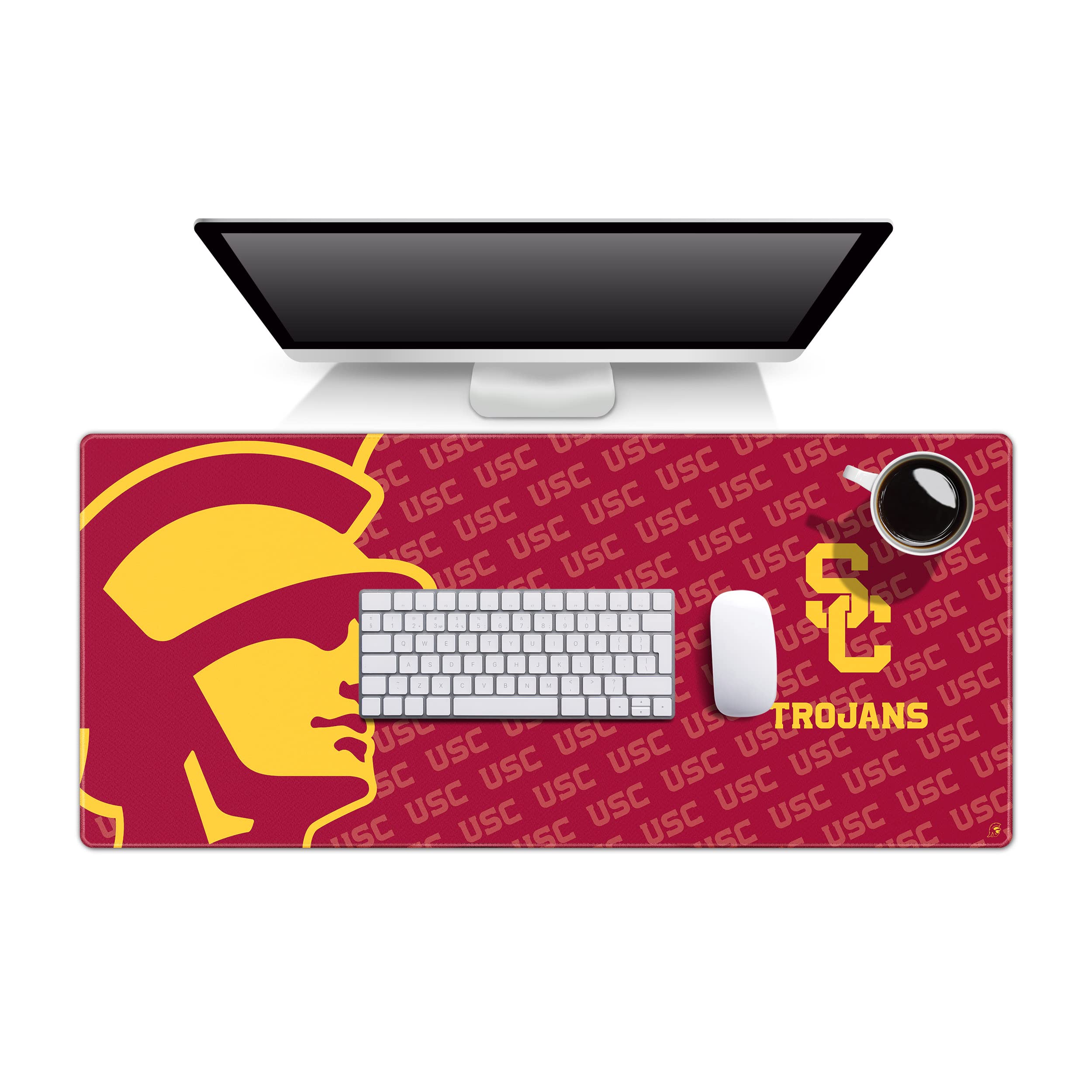 YouTheFan NCAA USC Trojans Logo Series Desk Pad