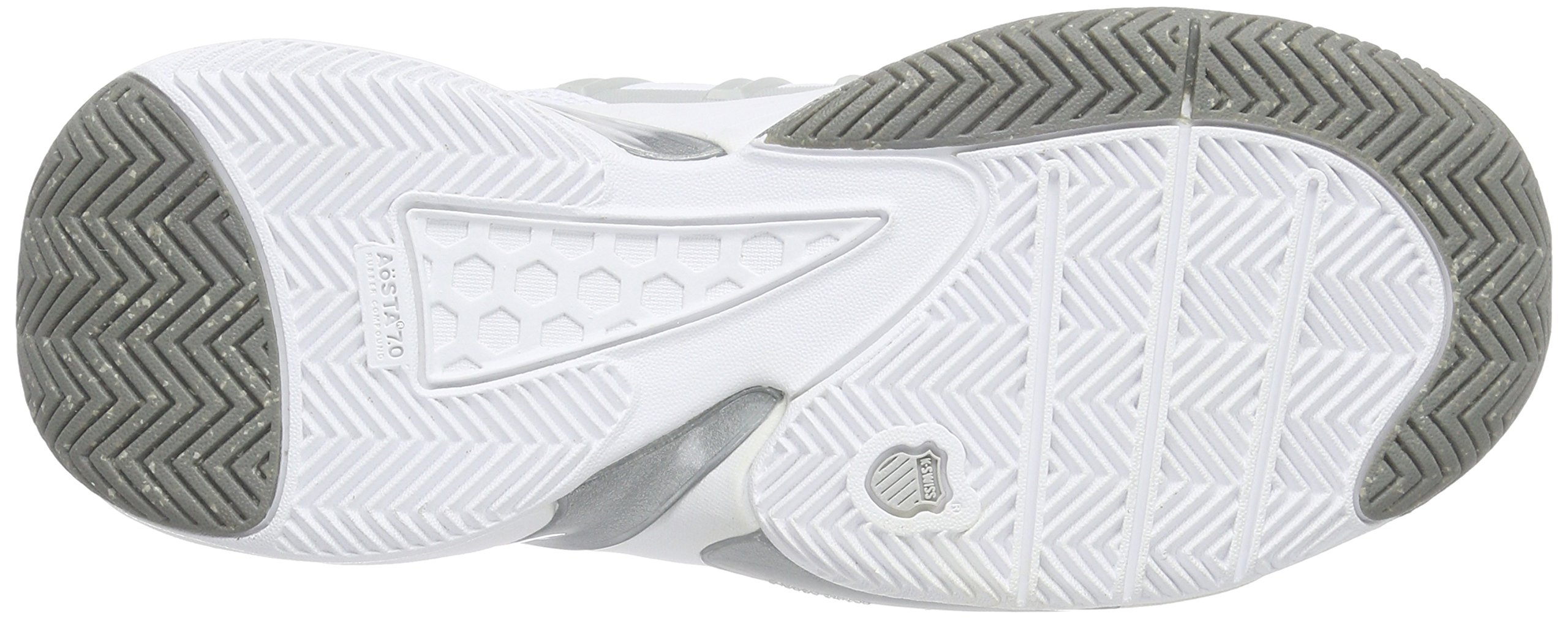 K-Swiss KS Tfw Defier DS-Wht/Ltgry/Rspbrryrse, Zapatillas de Tenis Mujer