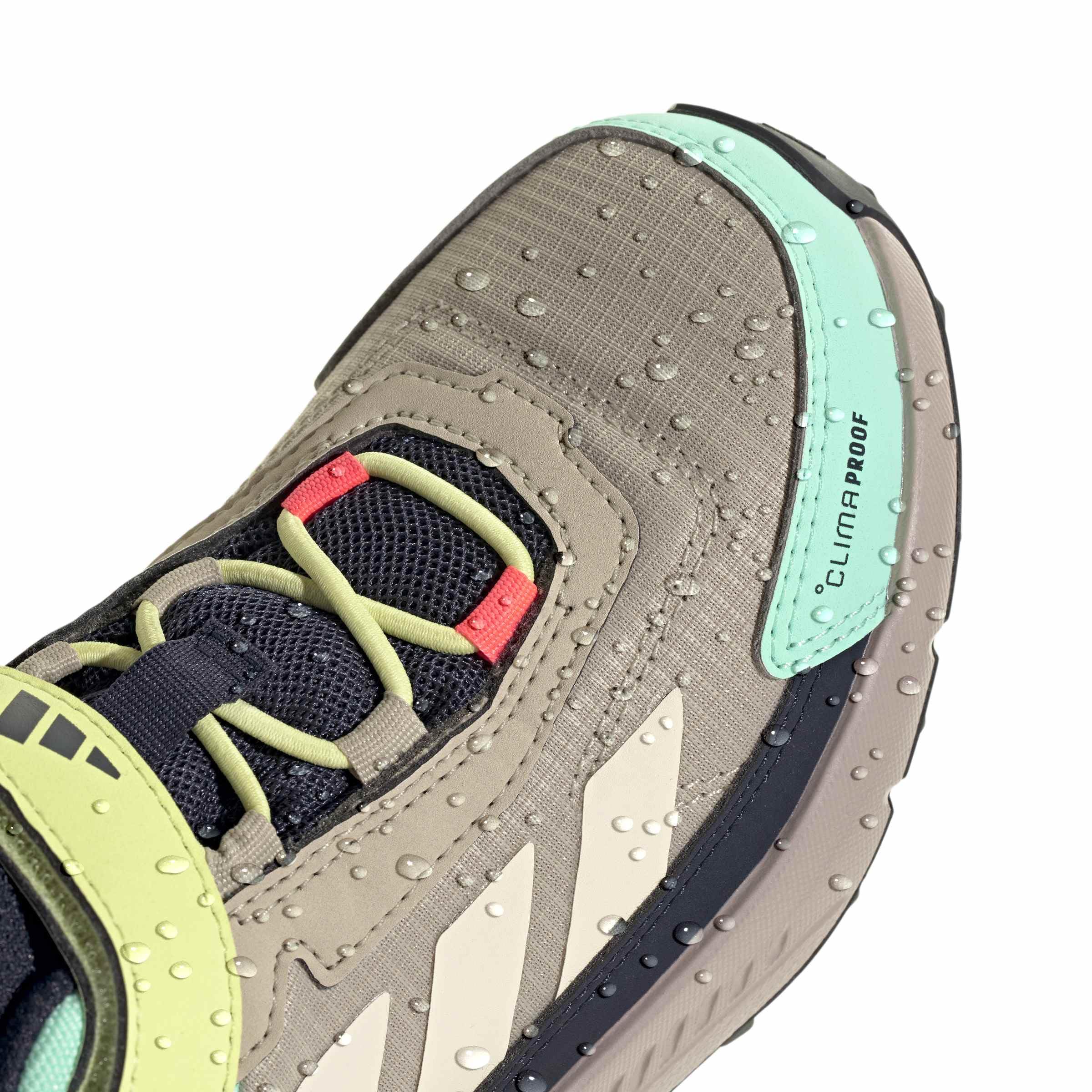 adidas Uniseks - dzieci Terrex Anylander Mid Climaproof Children Hiking Shoes, Khaki Three/wonder white/legend ink, 29 EU