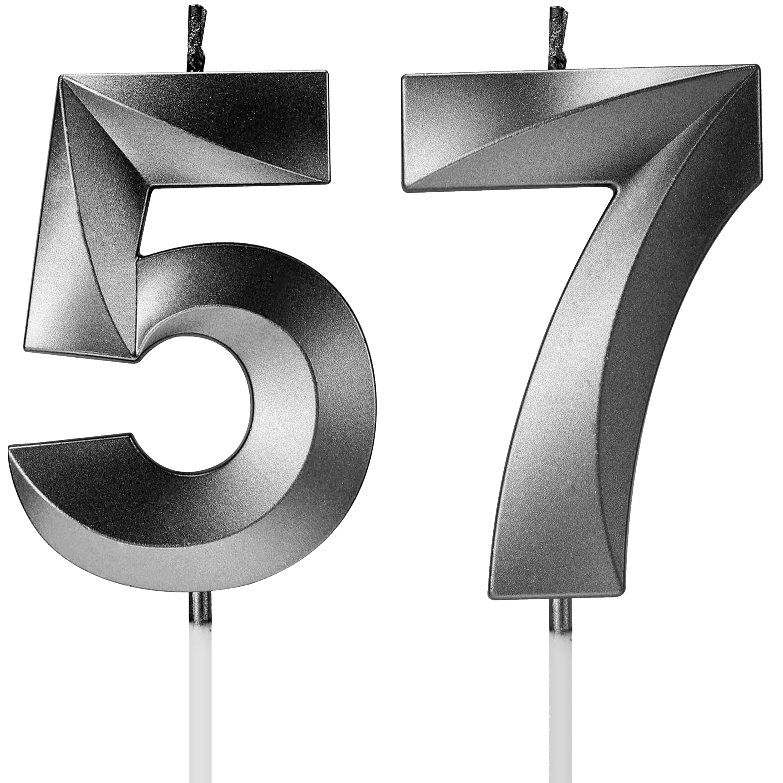 Birthday Candles Number Candles Age Year for Cakes Happy Birthday 3D Designed Wedding Anniversary Party Cake Topper Decorations