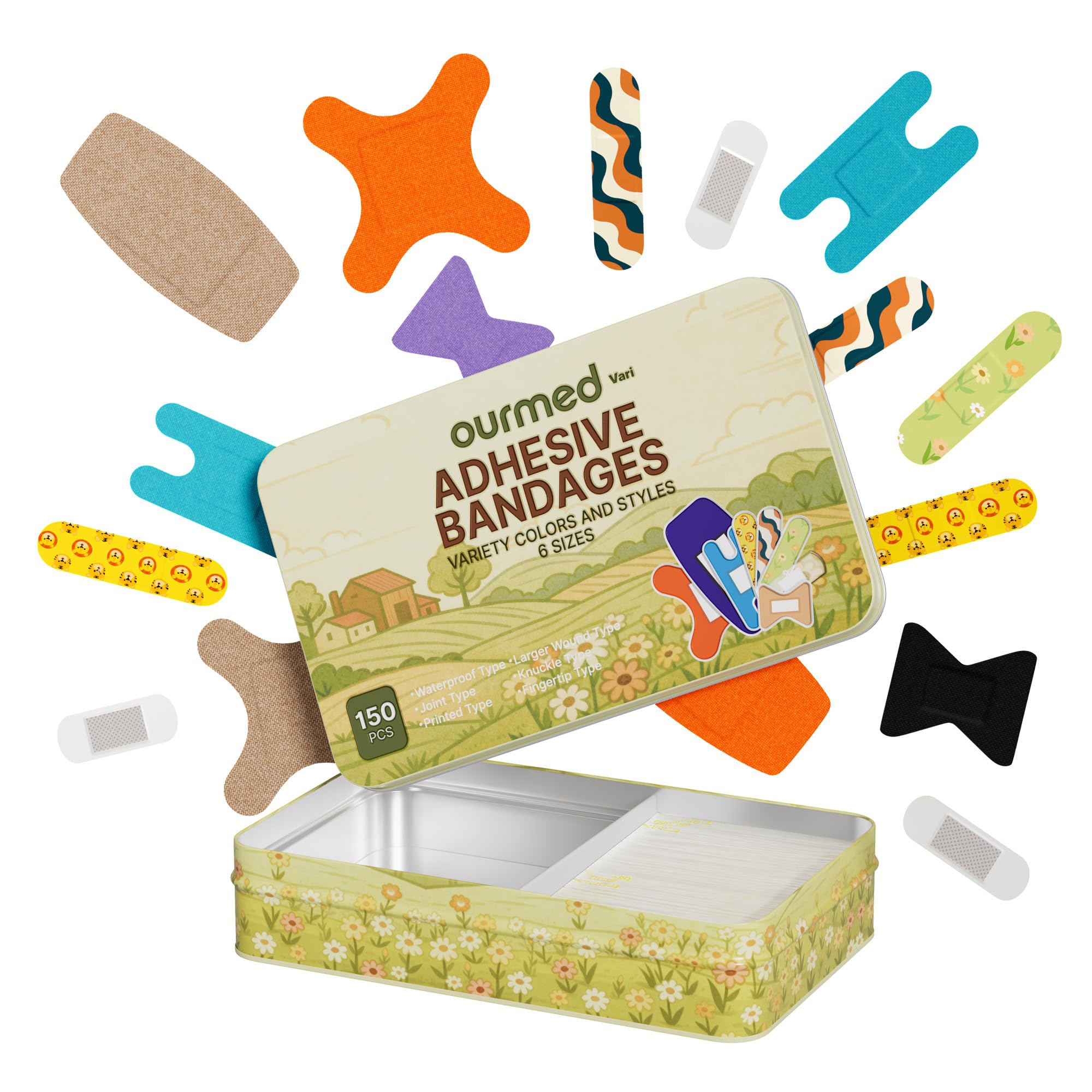 Ourmed Flexible Fabric Bandages Variety Pack