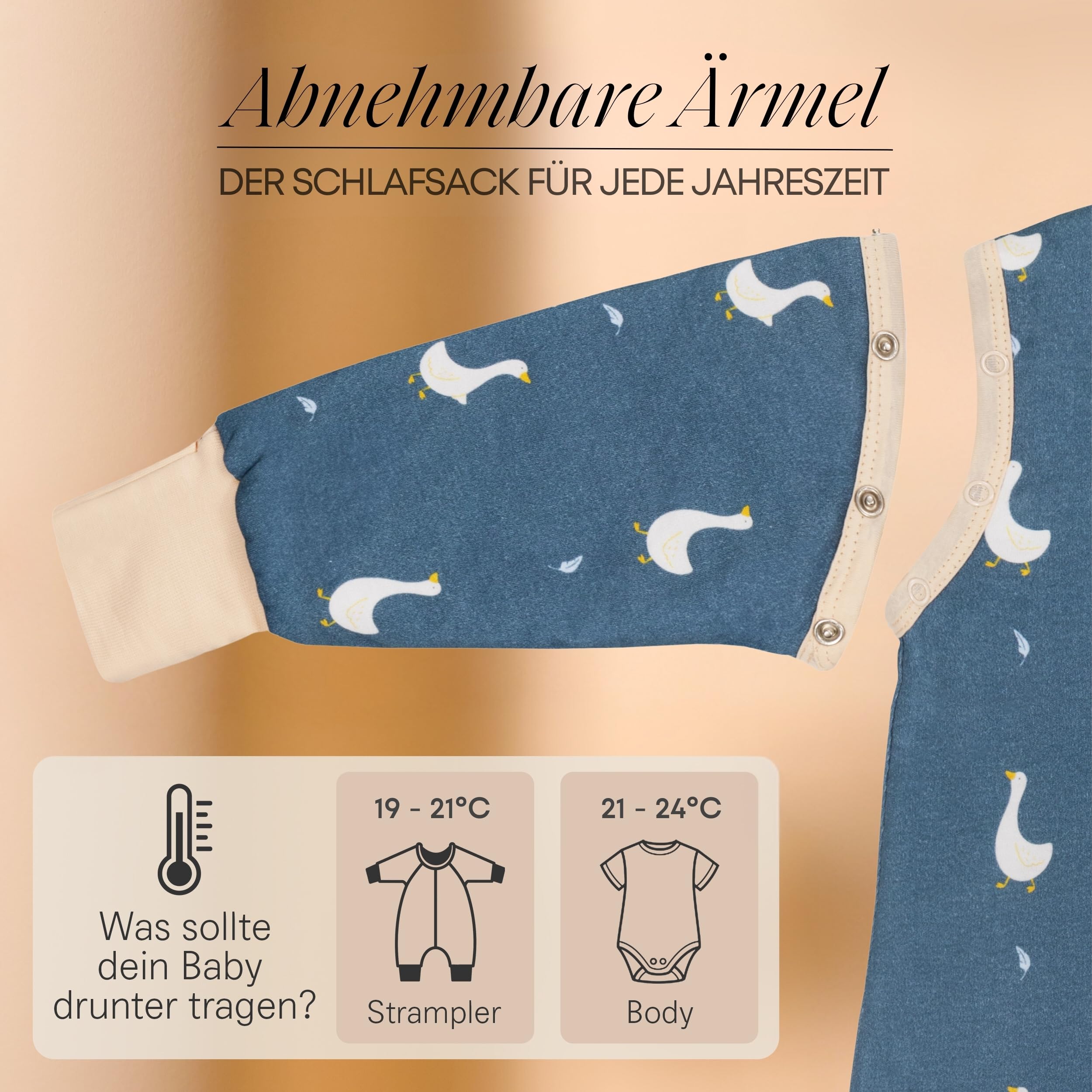 Mababu Comfort Schlafsack 1.5 Tog Sacco nanna con piedi da 1,5 tog Unisex - Bimbi 0-24 (Pacco da 1)