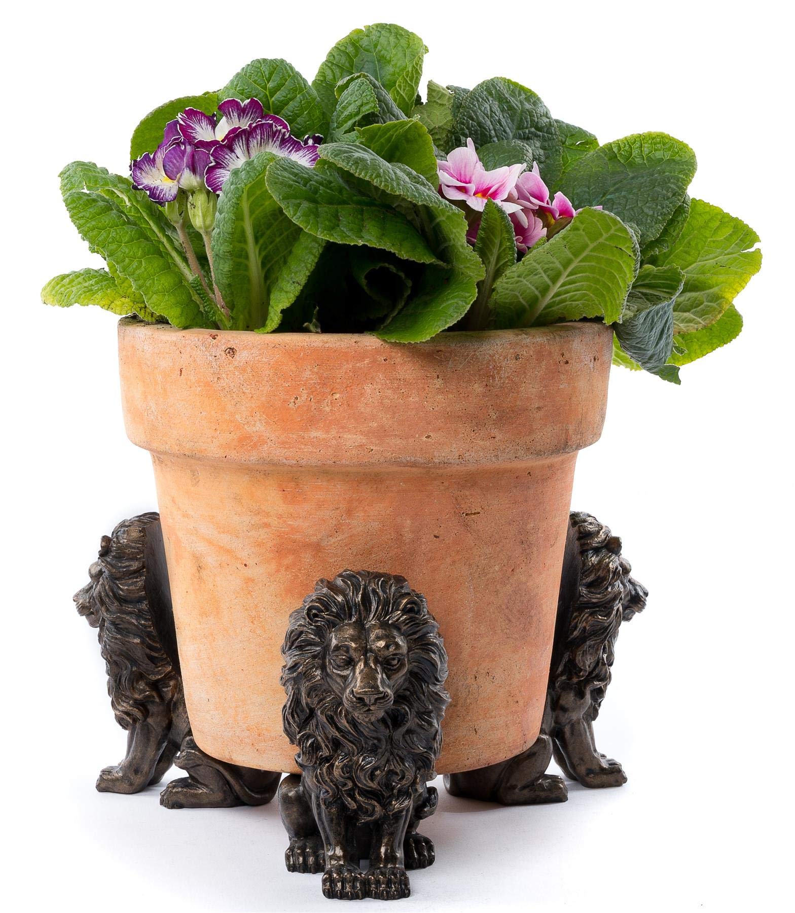 Potty Feet Lion Figures Plant Pot Feet - Planter Support - Handmade Decorative Ornaments - 3pcs