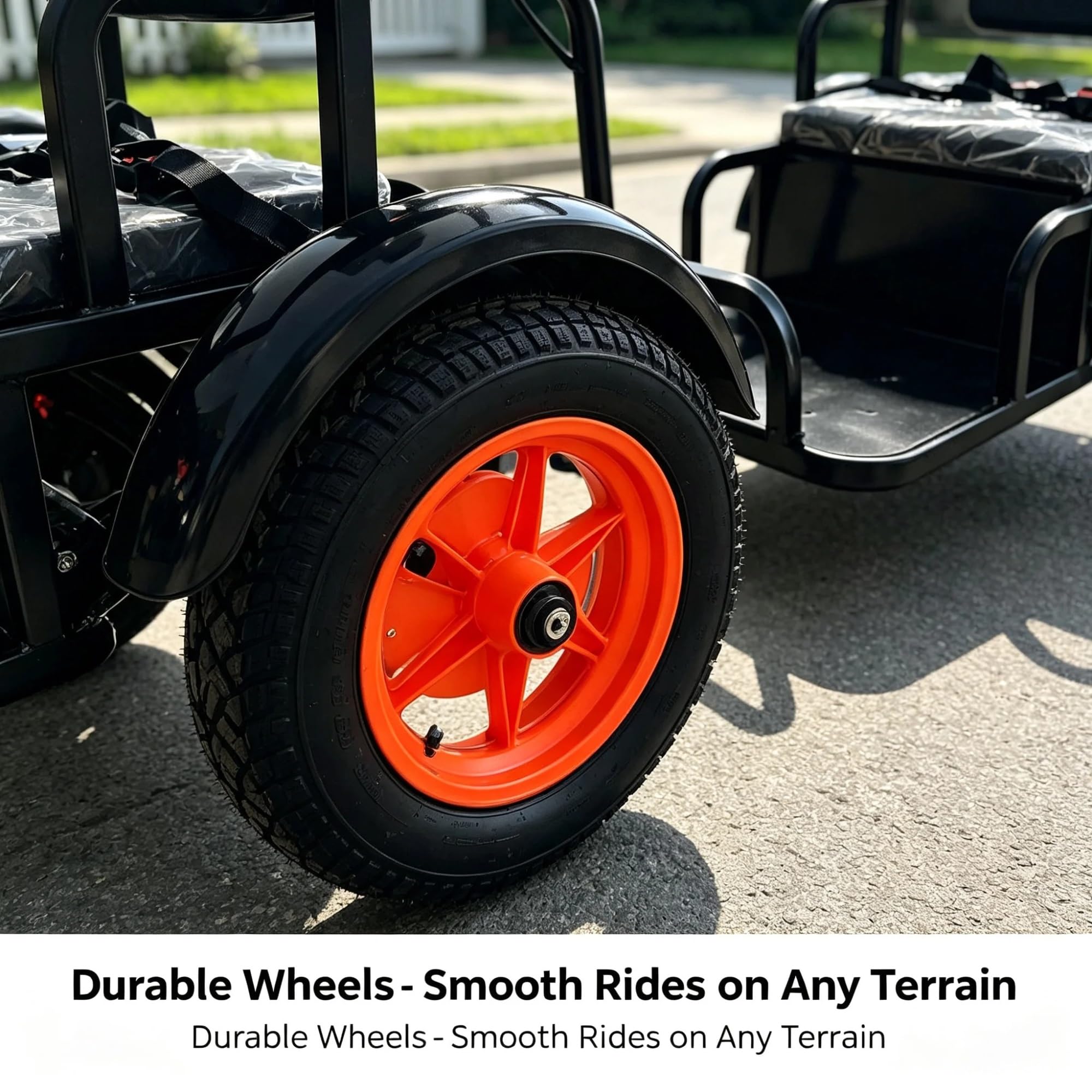 Remolque Carga Bici, para Camping, Pesca y Compras | Bastidor Acero Transporta Equipo Camping, Cañas y Compras, Compatible con Bicis y E-Bikes