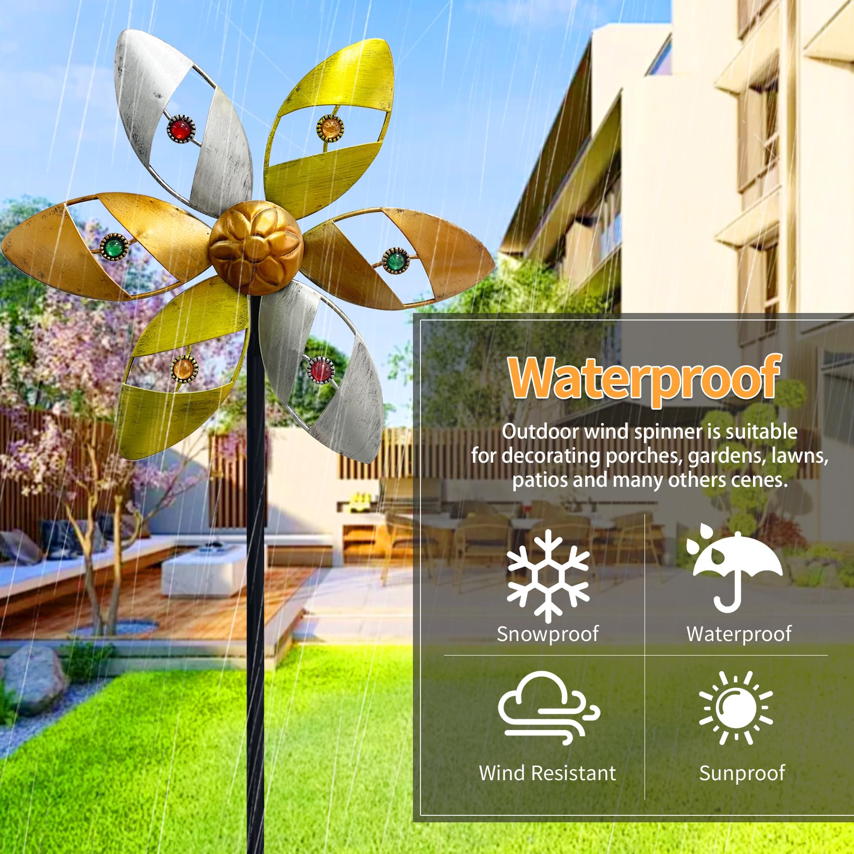 Gronhof Wind Spinners Outdoor Metal, 10.63