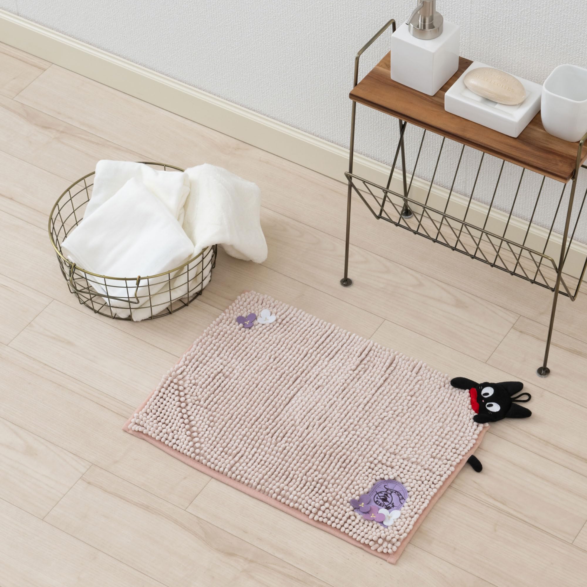 魔女の宅急便　ジジ　マット　バスマット　吸水速乾 魔女の宅急便 ジジ マット バスマット 吸水速乾