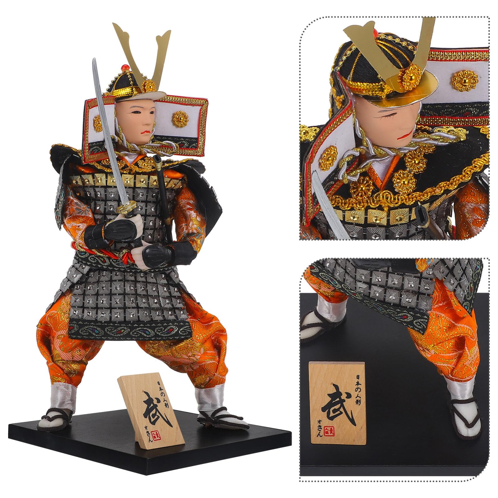 【縁起物】　出世侍人形 縁起物】 出世侍人形