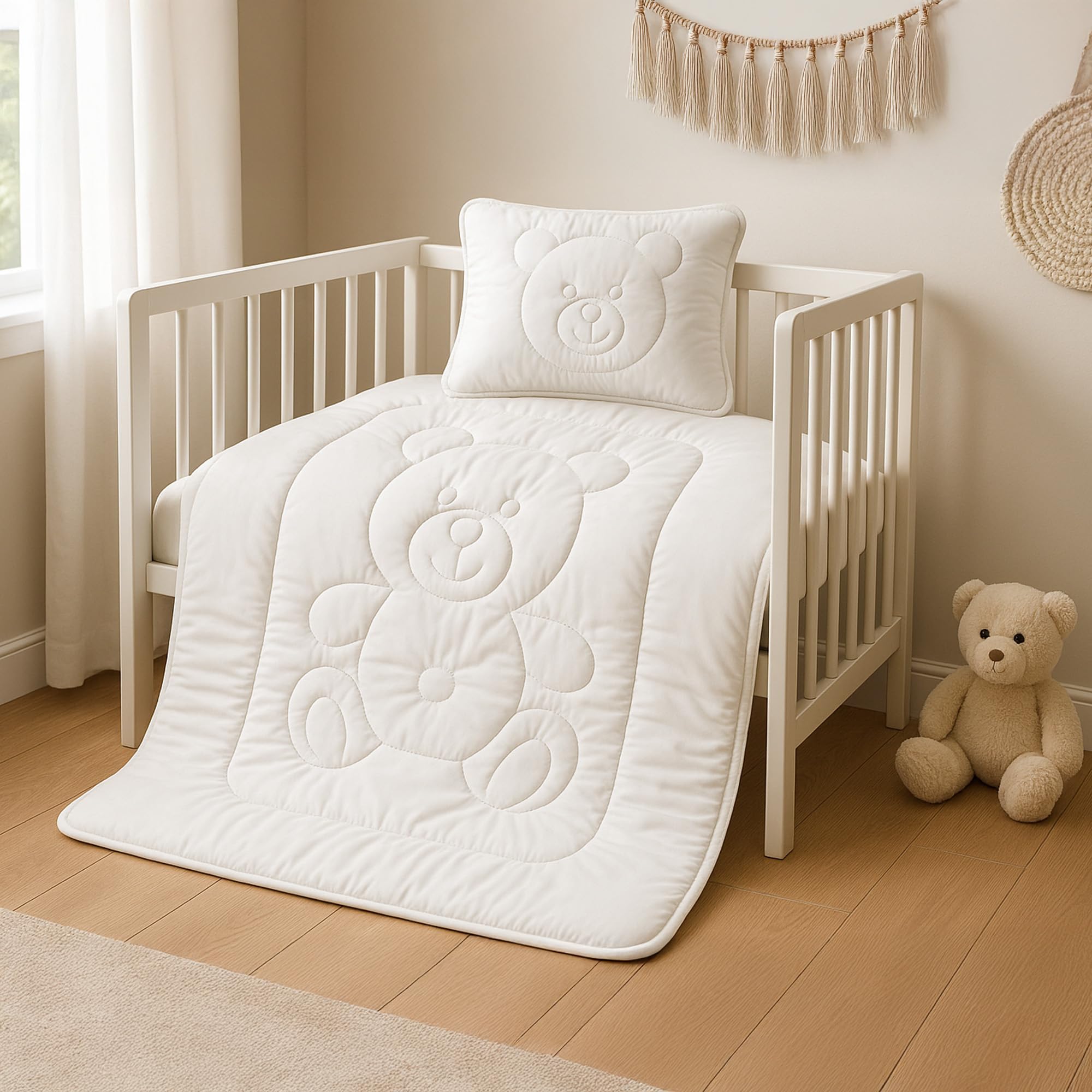 Totsy Baby Couette et Oreiller bébé 90x120 cm - Ensemble de literie Enfant avec Couette Microfibre et Coussin 40x60 cm Idéal pour lit Bebe et Enfant Doux et Respirant Certificat Oeko-Tex 90 x 120