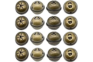 60PCS Shining Brass Jingle Bells