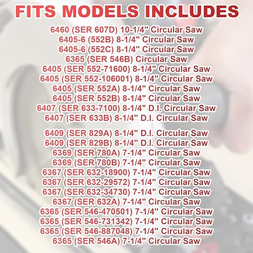 Miniatura 4 de 49-22-4146 Kit de guía de valla de sierra circular para Milwauke-e Sustituye a 6405-6, 6390-20, 6390-21, 6394-21, 6460 Guía de sierra circular para