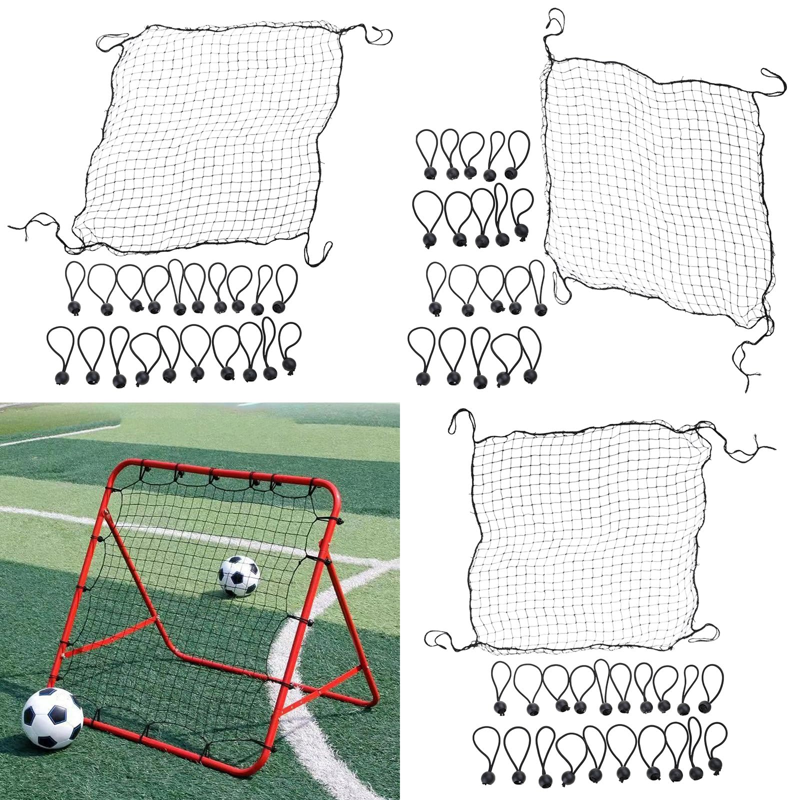 Bounce Back Soccer Net Soccer Rebounder Kickbacks Football Rebounds Net Football Training Equipment Easily to Install