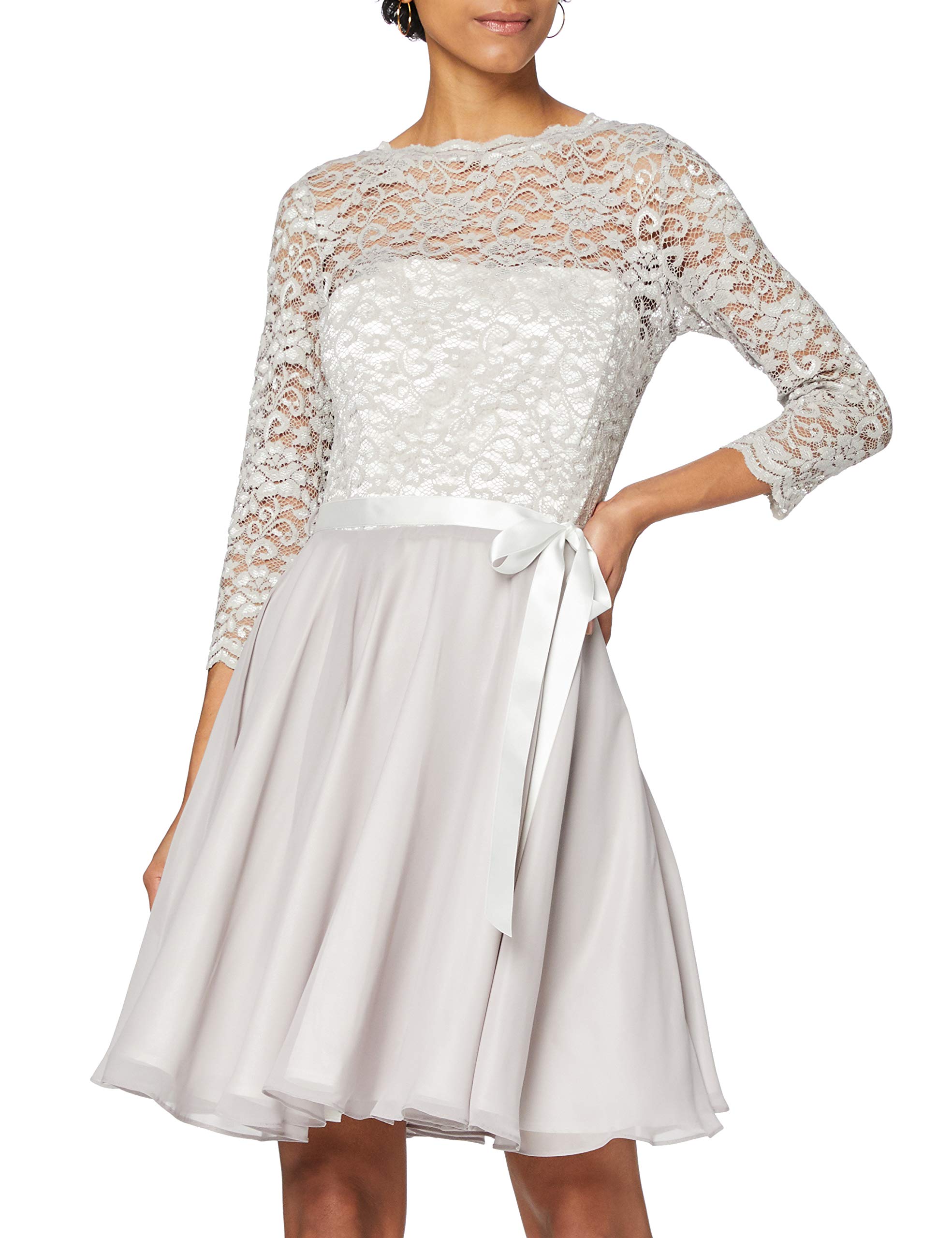 Swing Vestido Fiona Mujer, Multicolor (greywhite/silver), 34