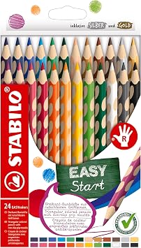 STABILO - Ergonomischer Buntstift für Rechtshänder - EASYcolors - 24er Pack
