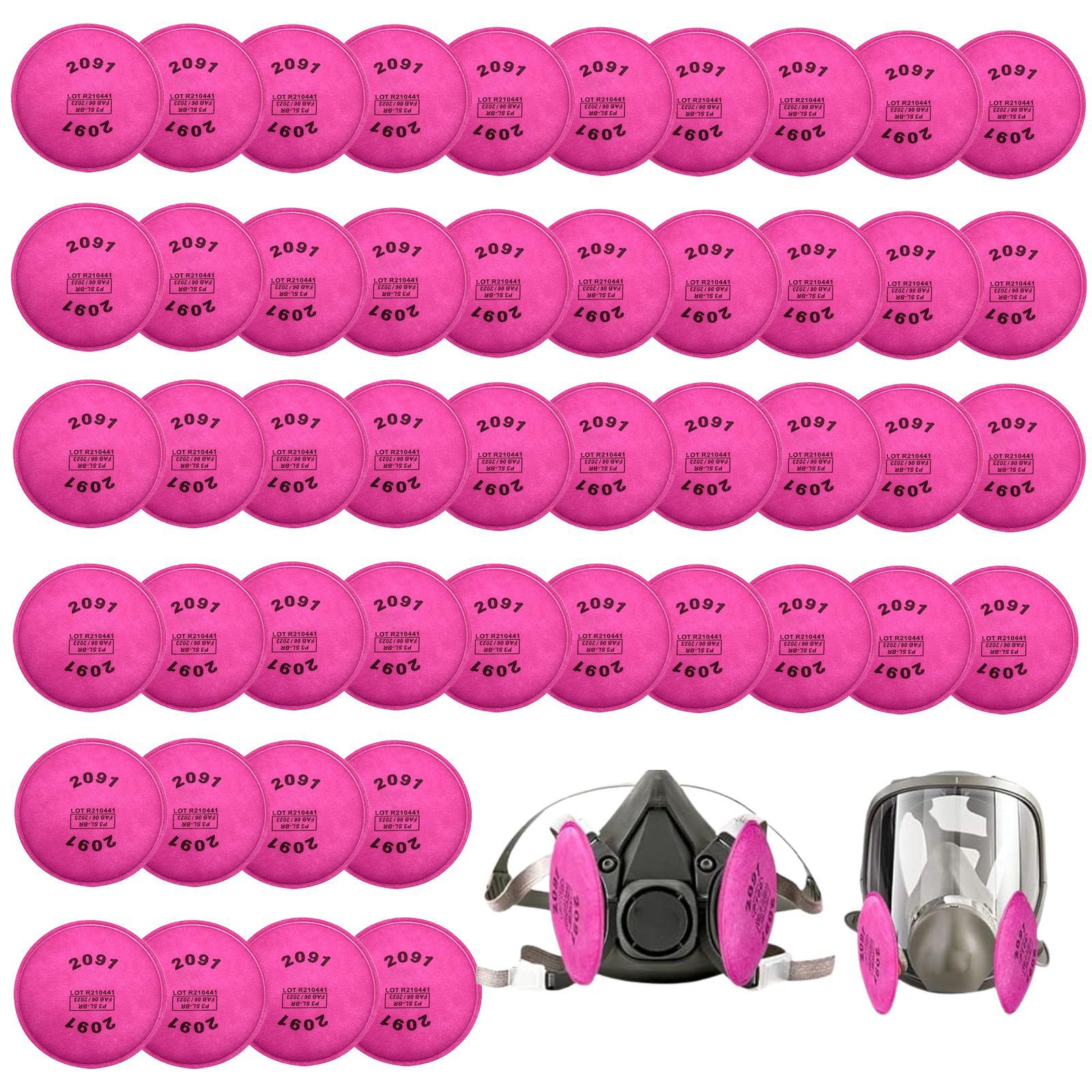 ???????????????????? ???????????????????? (????????????????????????) 2091 P100 Particulate Filter,Replacement for 6000 6200 6800 7000 FF-4 Item 2091 Filters?ChemicalsUse for Against Dust,Torch Cutting