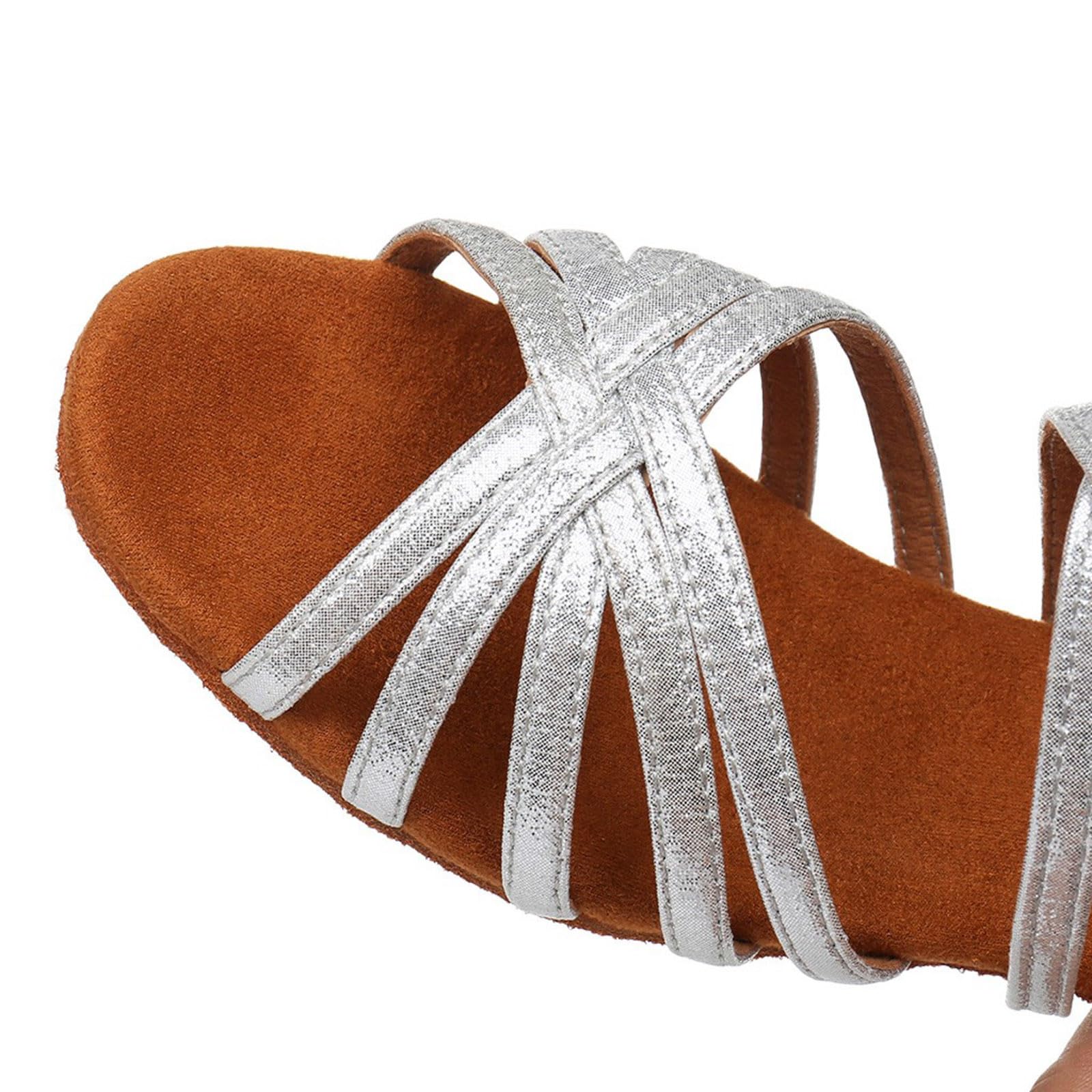 Scarpe da Ballo Latino Americano Bambina&Donna Scarpe da Ballo Salsa Bambina con Tacco Basso