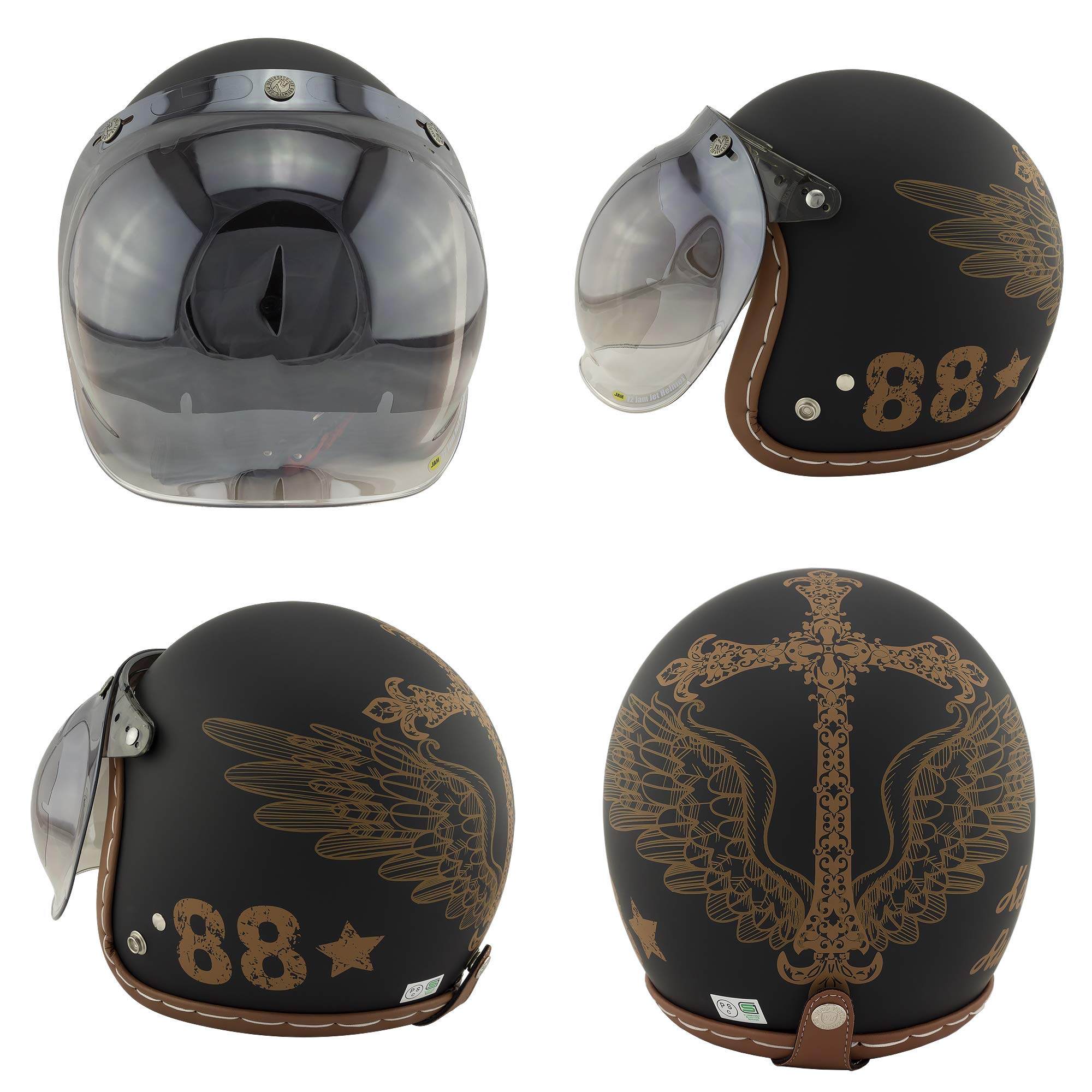 Amazon | NEO VINTAGE AMERICAN VINTAGE ジェットヘルメット SG規格品+