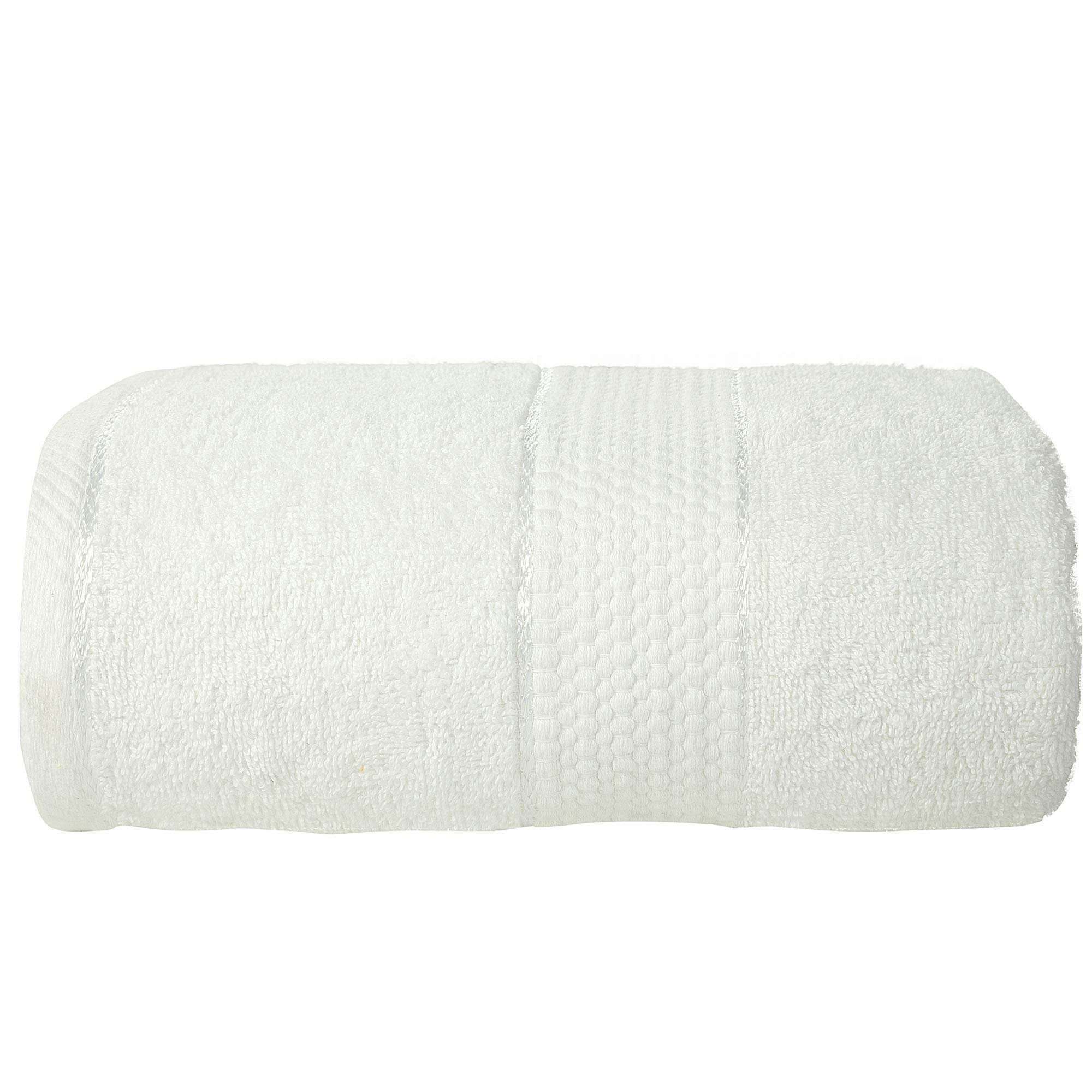 White Extra Large Jumbo Bath Sheet Towel Gift – 500 GSM Quick-Dry 100% Cotton Bathroom Accessories (White)
