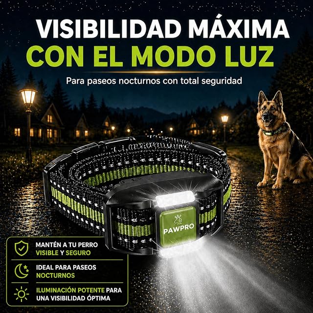 Foto 5 de 8 de PAWPRO Collar de Adiestramiento, Conforme Nueva Ley Española de Bienestar Animal, Alcance XXL 3 km