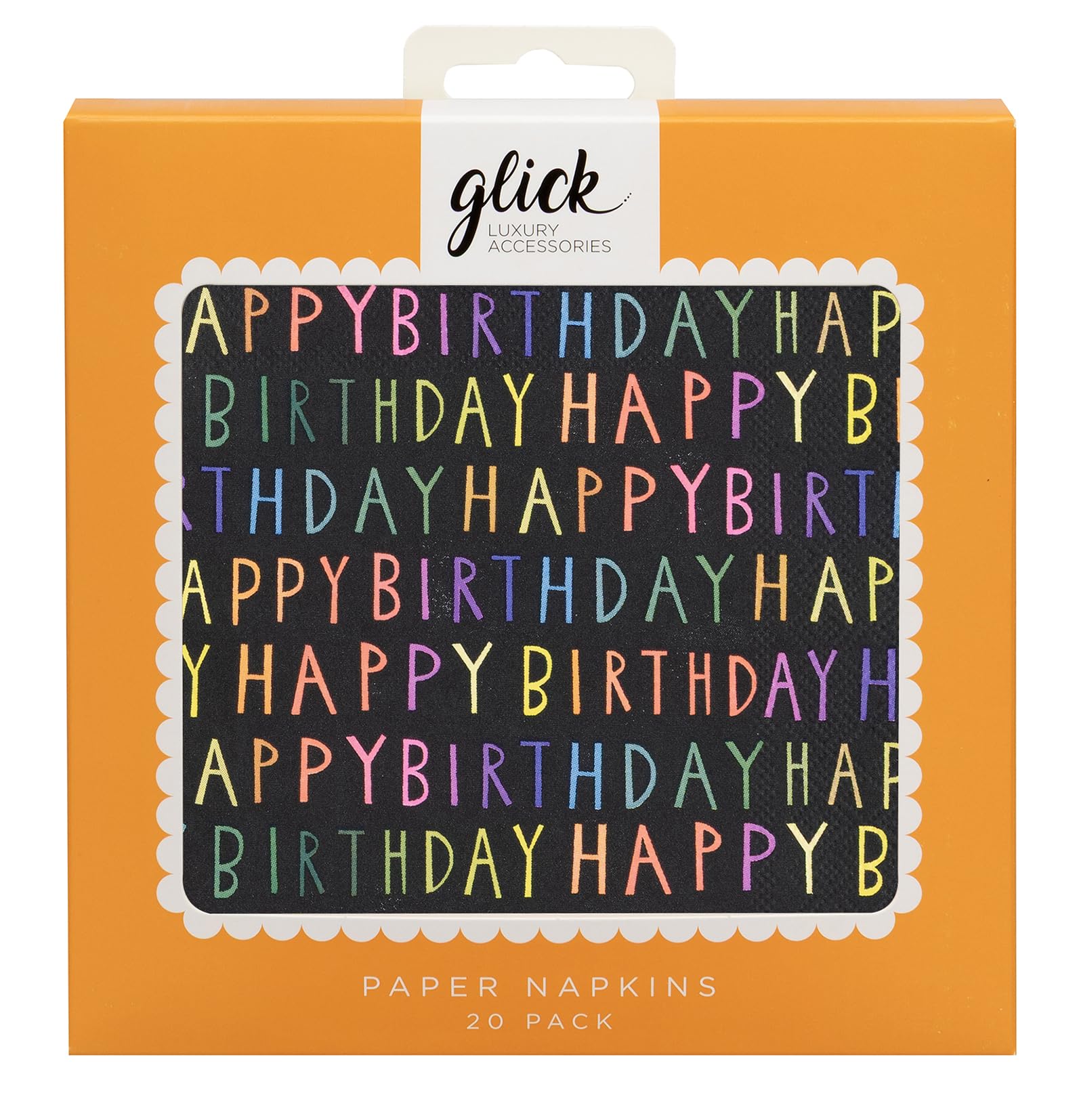 Glick Birthday Napkins - Navy - 33 x 33cm - Pack of 20