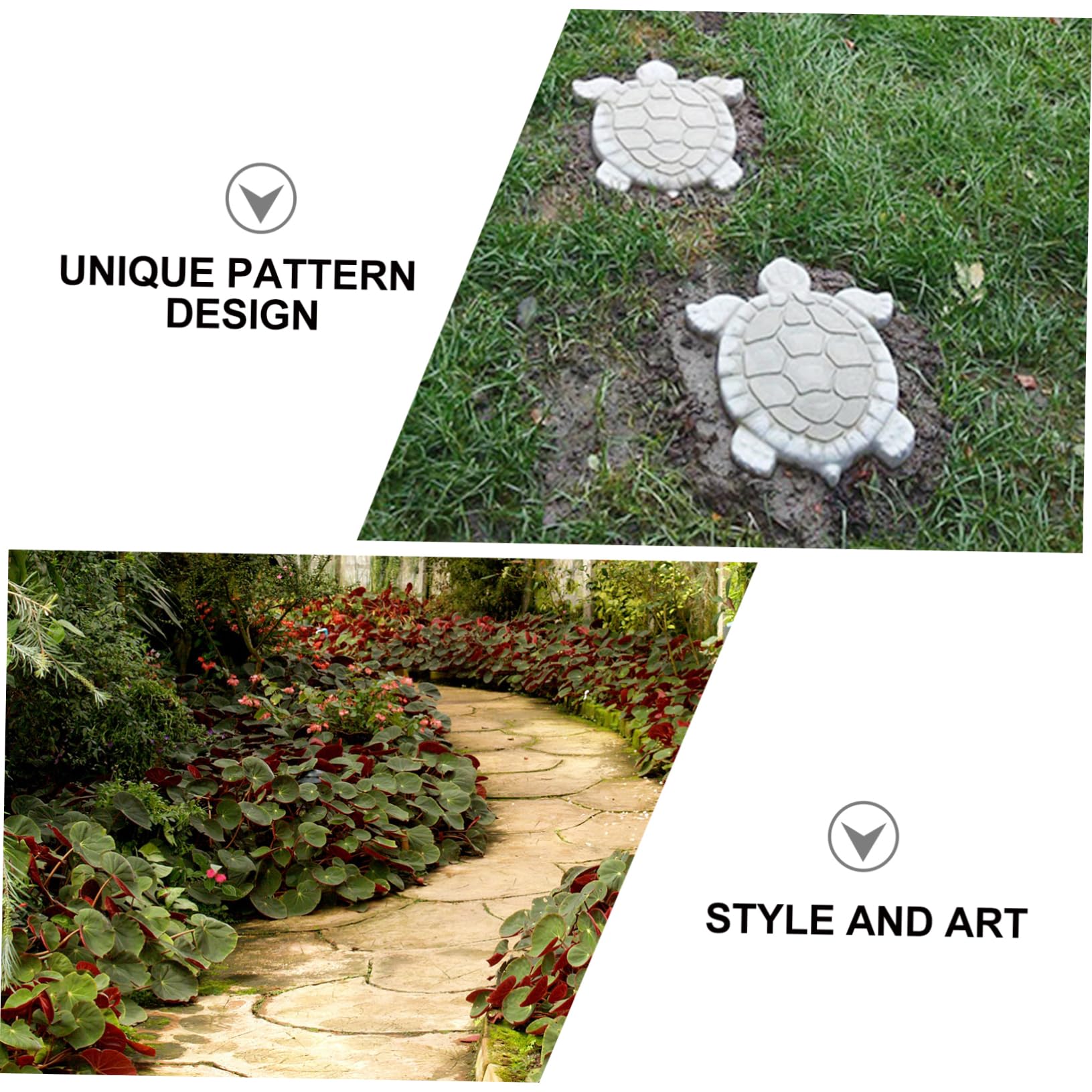 BESPORTBLE Modelo De Piedra De Tingbu Azulejos Del Patio Moldura De Hormigón Alfombra De Hierba Al Aire Moldes De Piedra Para Hormigón Molde De Hormigón De El Plastico