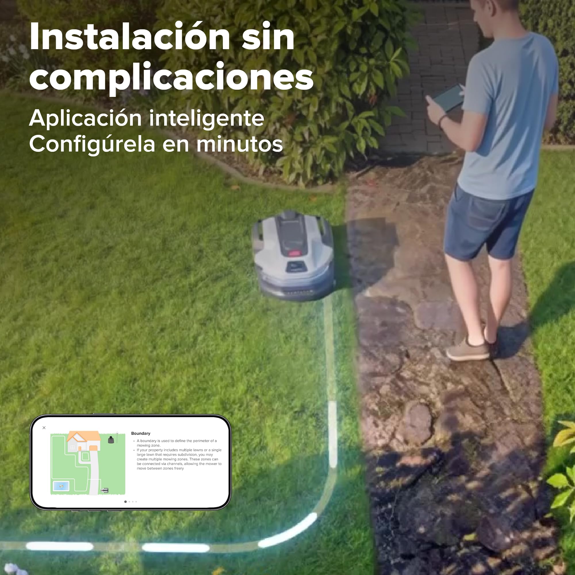 Greenworks C8 Vision+RTK – Cortacésped Robot sin Cable hasta 800 m², Mapeo Automático, Detección de Obstáculos 3D-ToF (Día y Noche), Gestión Multi-Zona Vía App, Garantía del Fabricante 3 Años