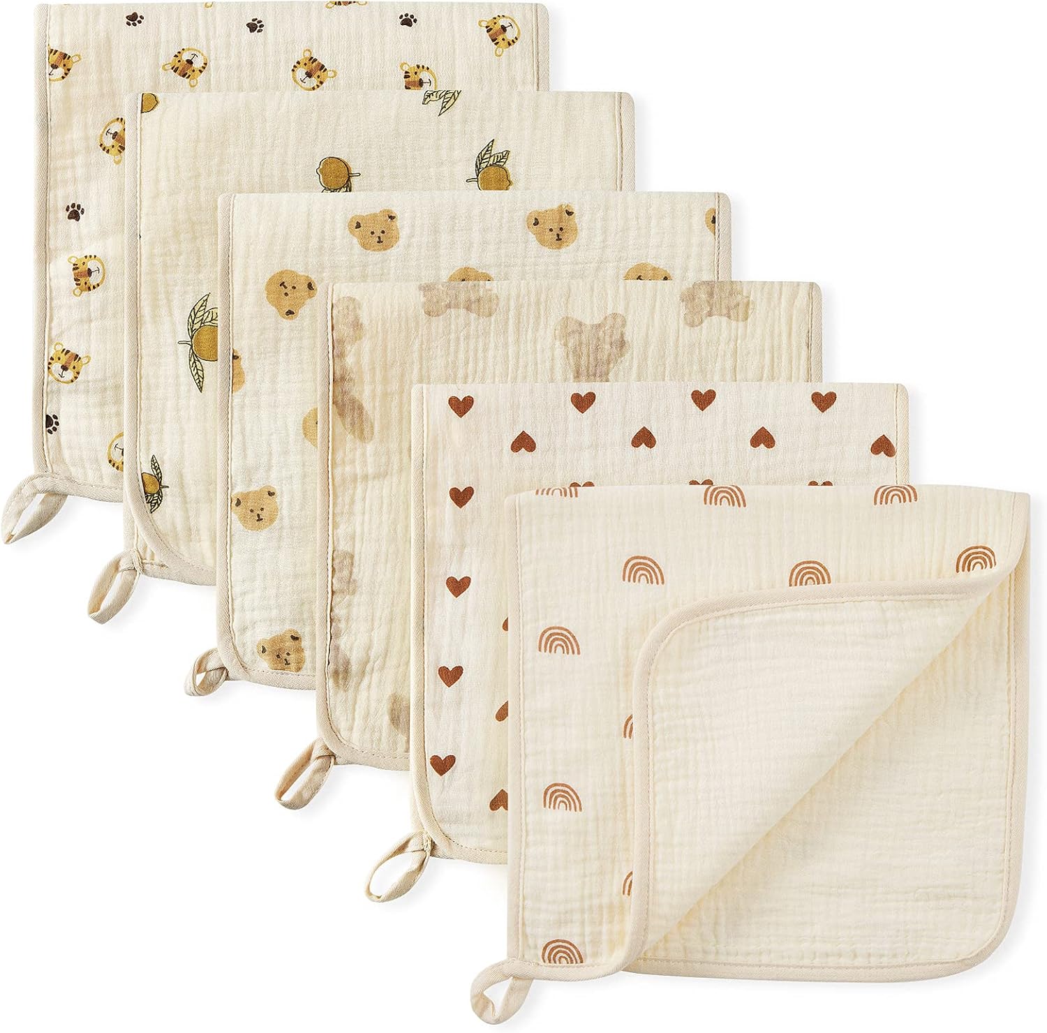 Muslin Burp Cloths for Baby Premium Cotton Burping Rags for Newborn
