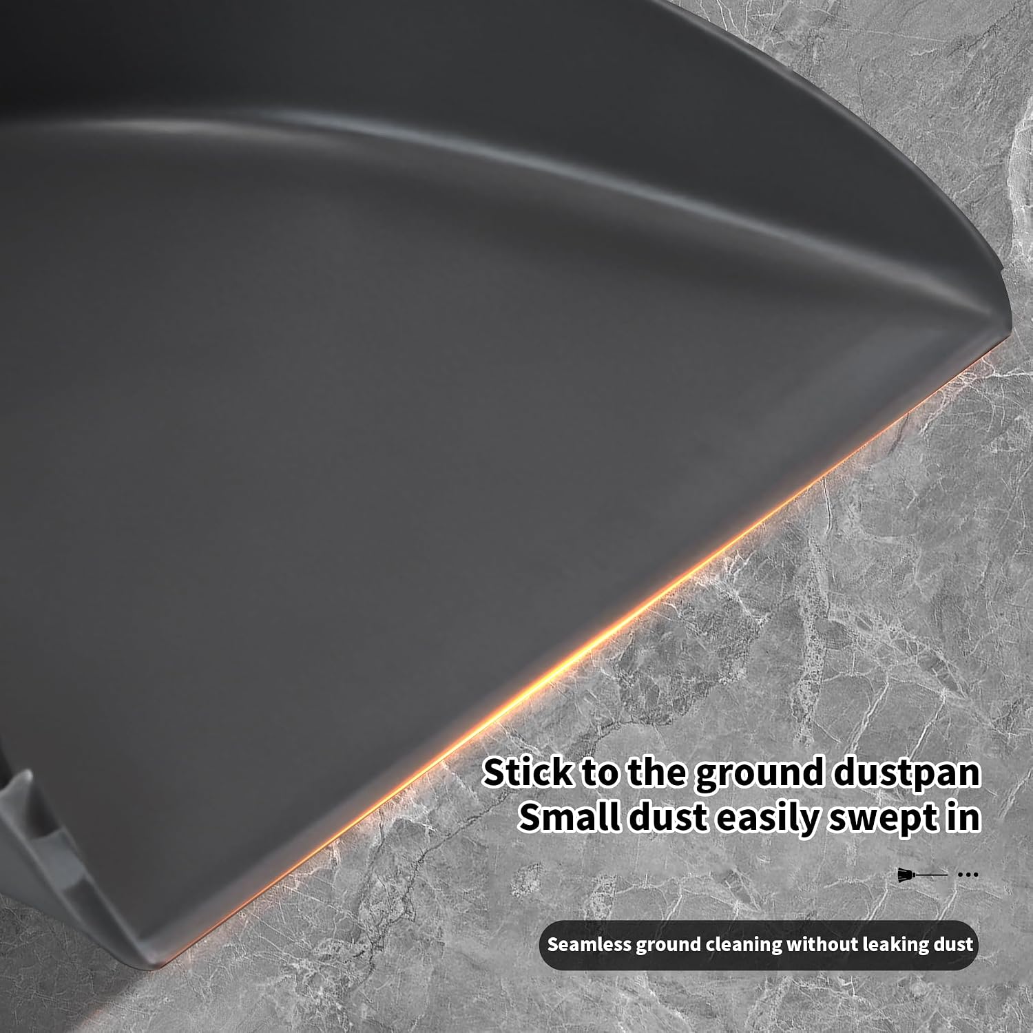 Lightweight Broom and Dust Pan Set, Adjustable Detachable Broom with Standing Dustpan, Collapsible Broom Dustpan Combo for Home Kitchen Cleaning