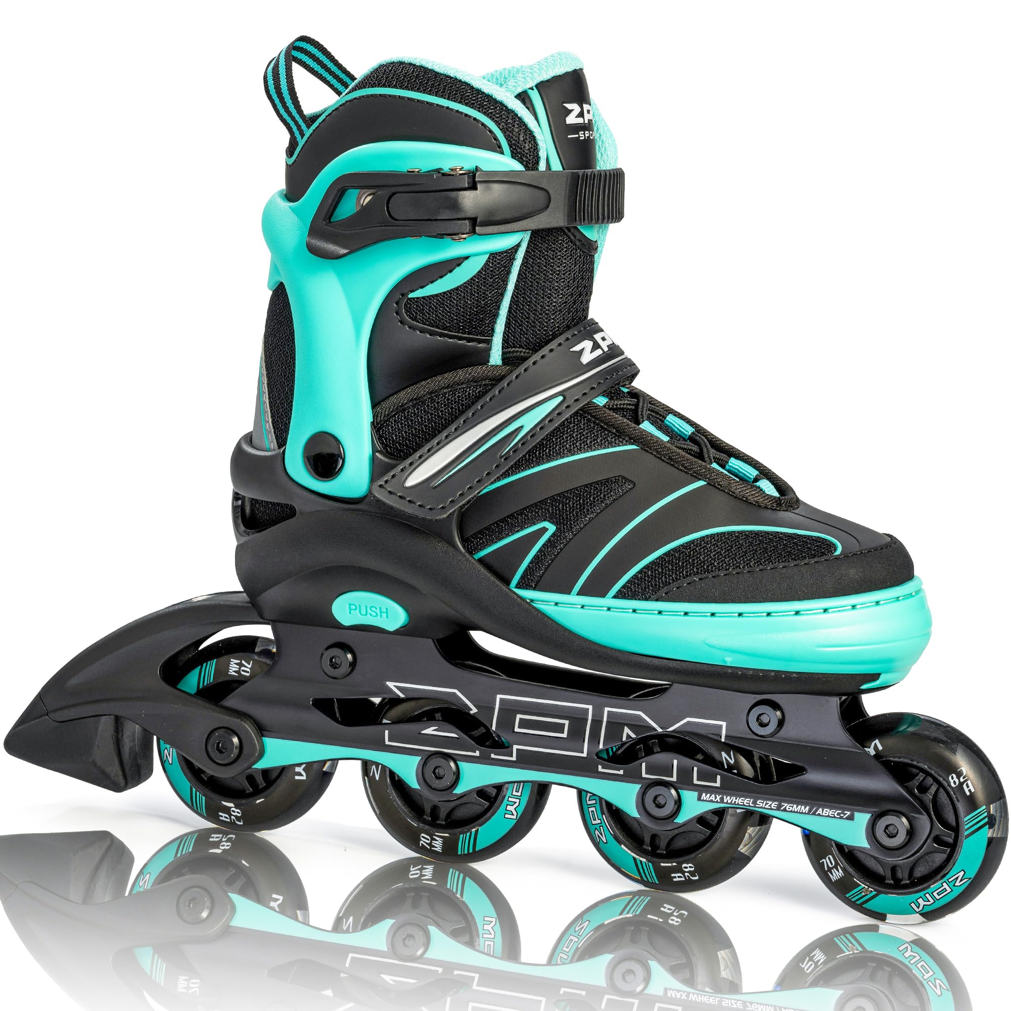 2PM SPORTS Regulable Patines en línea para Hijo para niños y niñas con Ruedas de PU 82A