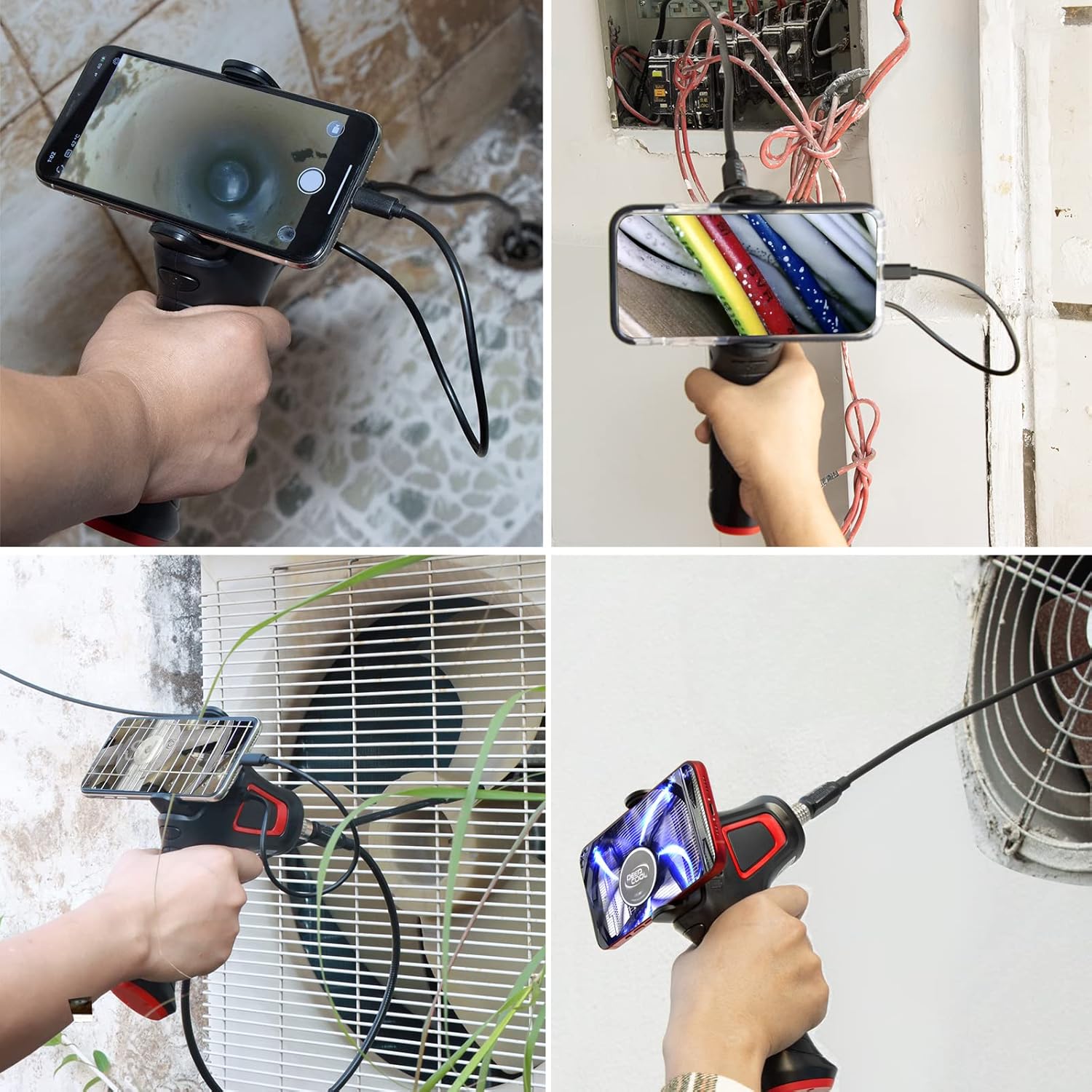 Buy Ralcam borescope Camera iPhone,2MP Auto Camera with 8 LED Lights, 8