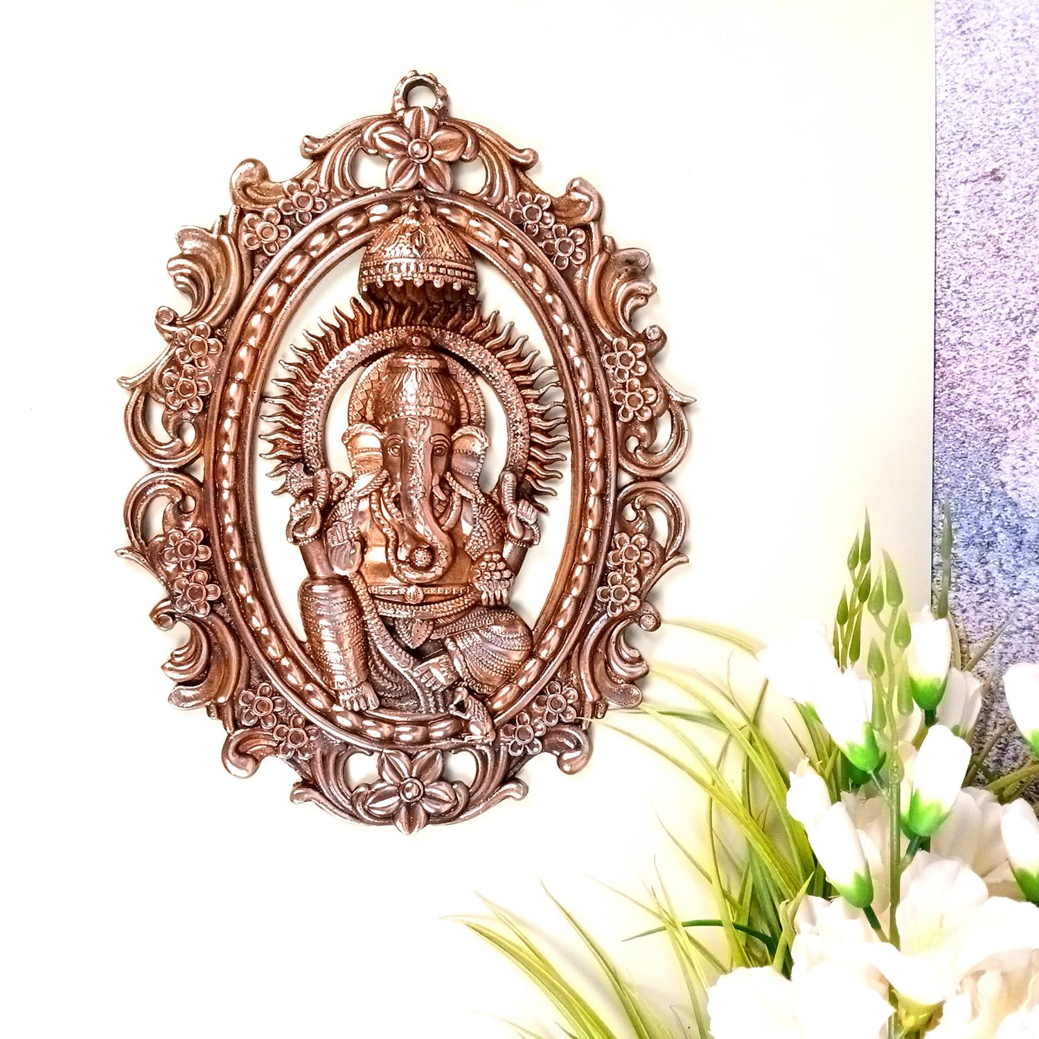Ganesh Idol Wall Hanging - Lord Ganesha Decor -2 Ganesh Idol Wall Hanging - Lord Ganesha Decor -2
