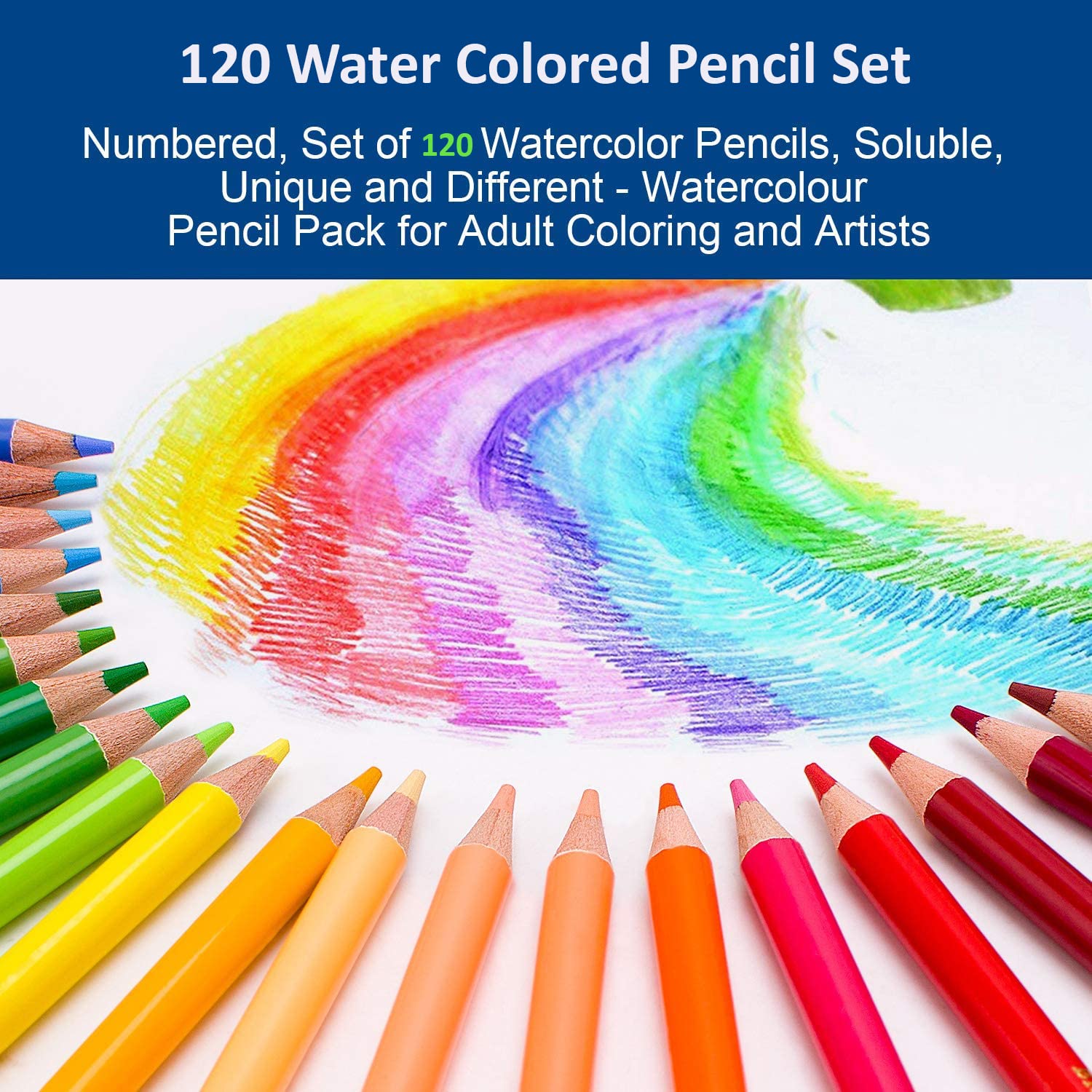 SYGA 120 Water Soluble Colored Pencil Set Full Set Of Drawing Painting Tool Beginner Drawing Supplies Box Pack Student Gift 4