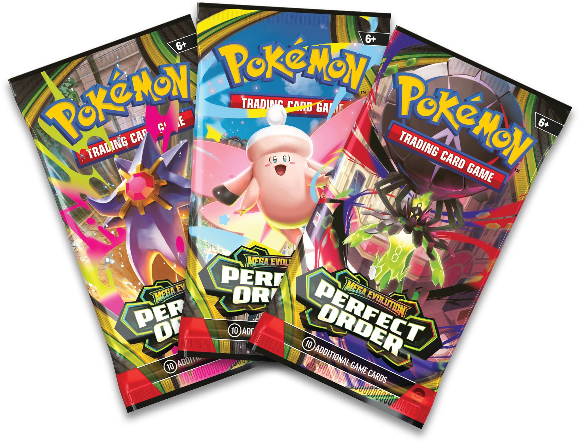 Amazon.com: Pokemon TCG: Mega Evolutions - Perfect Order 3 Pack