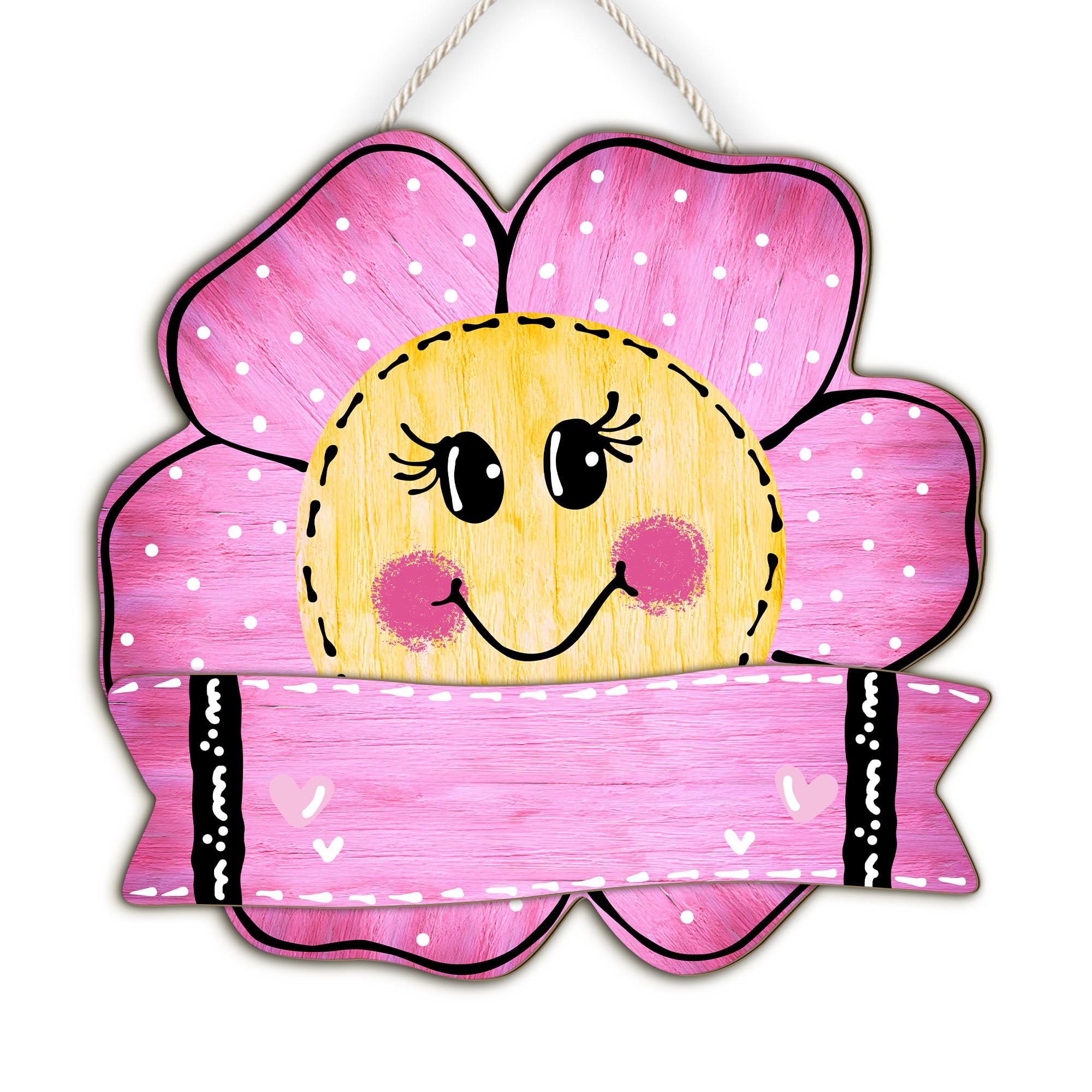 Personalized 3D Wooden Name Sign for Nursery Wall Decor, Customized Name Sign Baby Kids Room Decor, Baby Nursery Pink Flower Name Sign, Custom Wooden Name Sign for Baby Girl Bedroom Door Decor