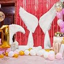 FI - FLICK IN Red Foil Curtain for Party Decorations, Curtain Backdrop for Birthday Decoration, Anniversary, Bachelorette Party Celebration Theme (Pack of 3) gallery image