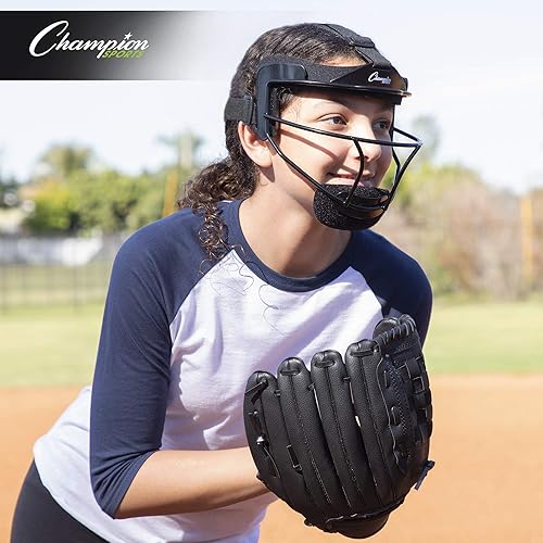Miniatura 7 de Champion Sports - Máscara de softball para la cabeza - Protectores de cabeza de béisbol duraderos - Accesorios deportivos prémium para interior y