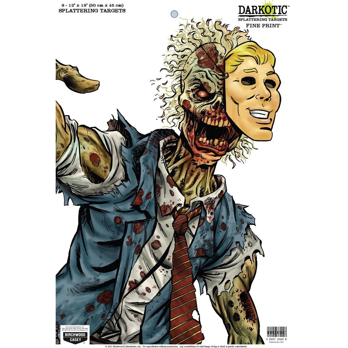 Birchwood Casey Darkotic 12X18 Fine Print Splatter Target (8 Pack)