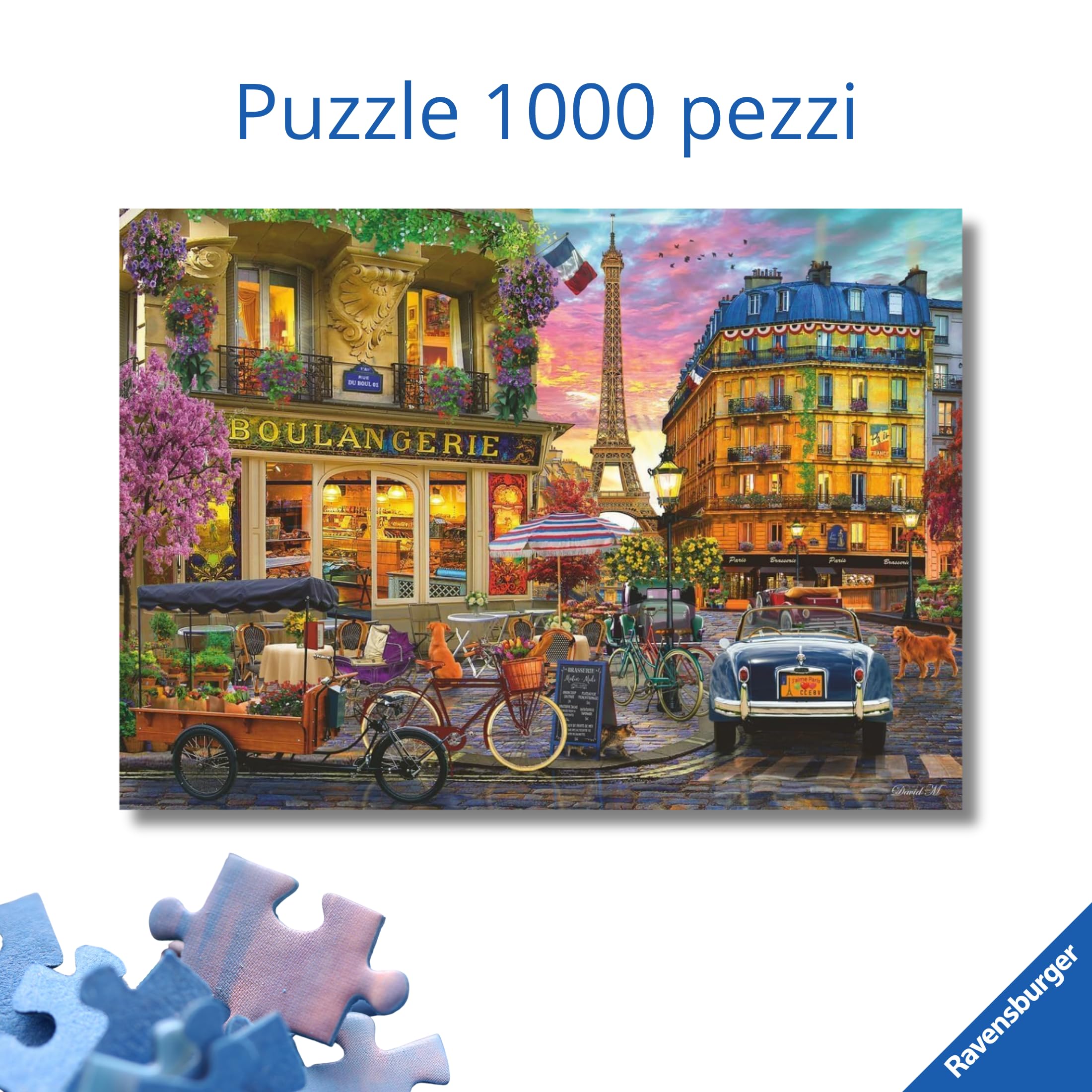 Ravensburger - Puzzle 1000 Pezzi Parigi | Puzzle Adulti E Famiglie | Dimensione Di 70x50 Cm | Regalo Adulti