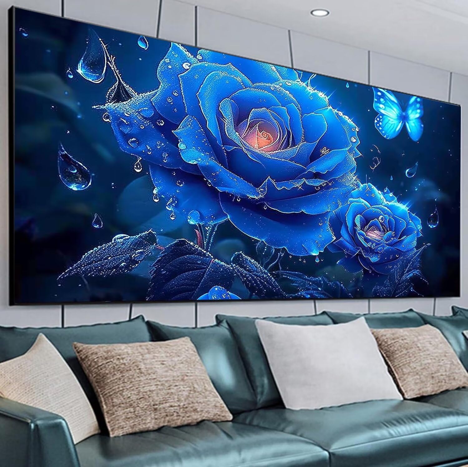 Amazon | フラワーズ ダイヤモンドアート 大きいサイズ 105x60cm