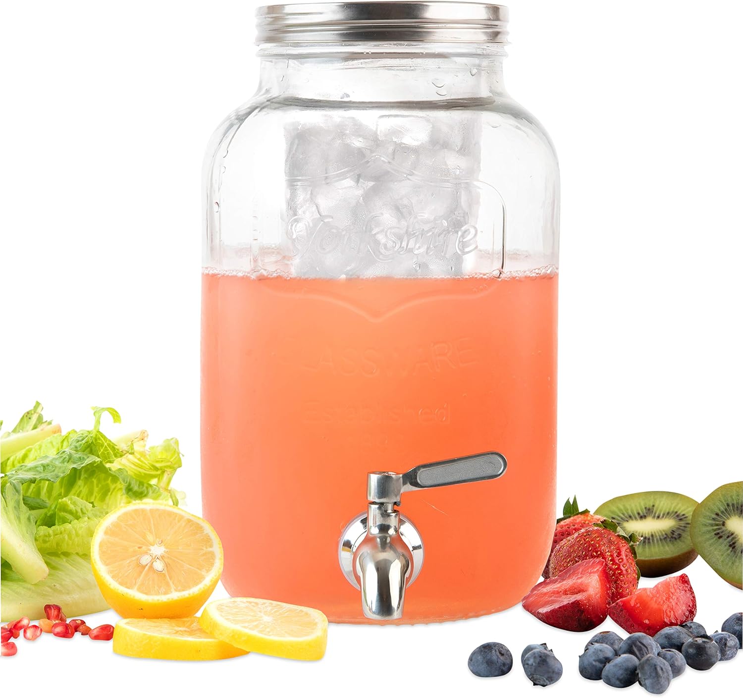 Amаzоn Crаzу 🔥 Dеаlѕ 2 Gallon Glass Beverage Dispenser with Ice and