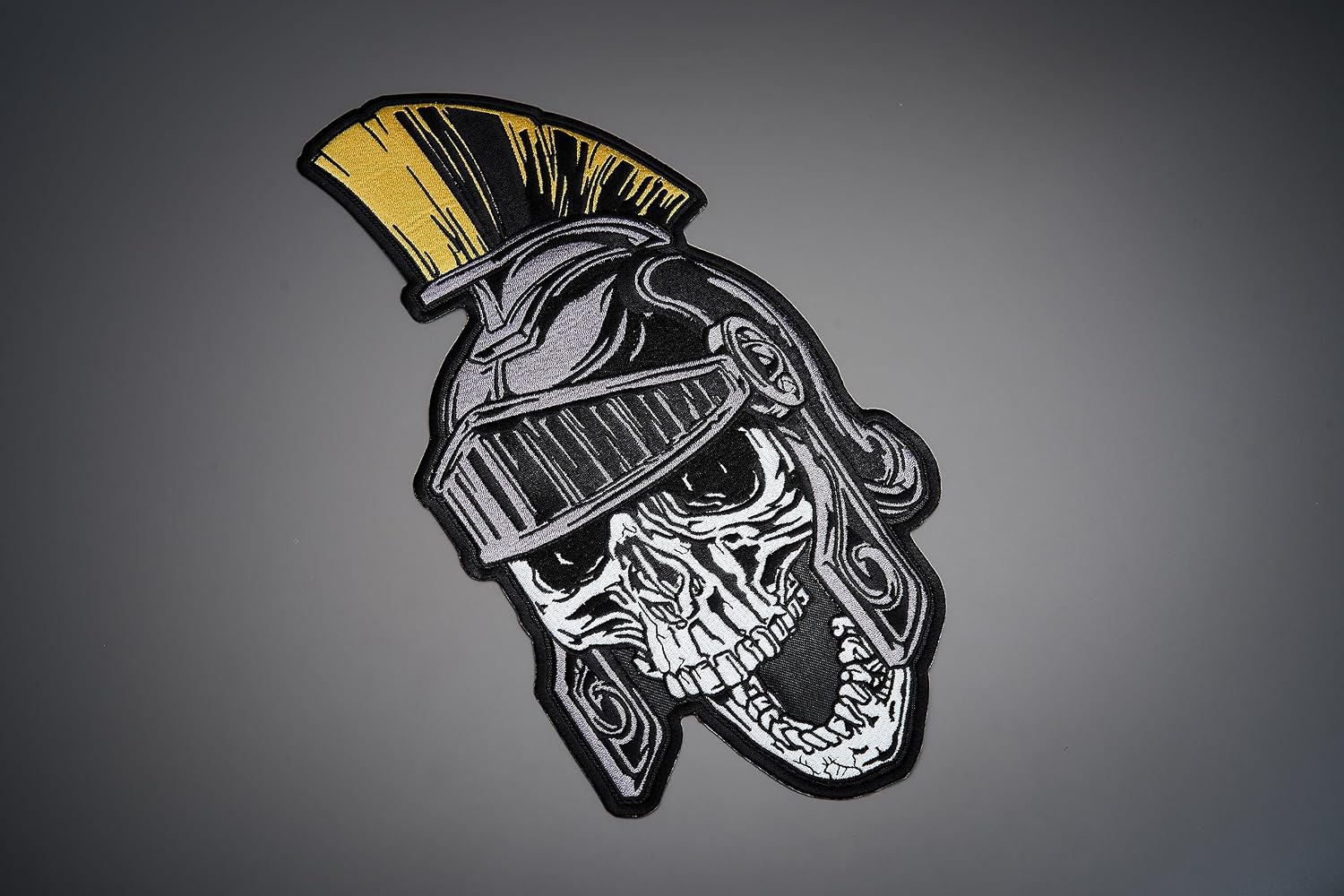 Spartan Skull Large Back Embroidered Patch for Vest/Iron-on/Sew on