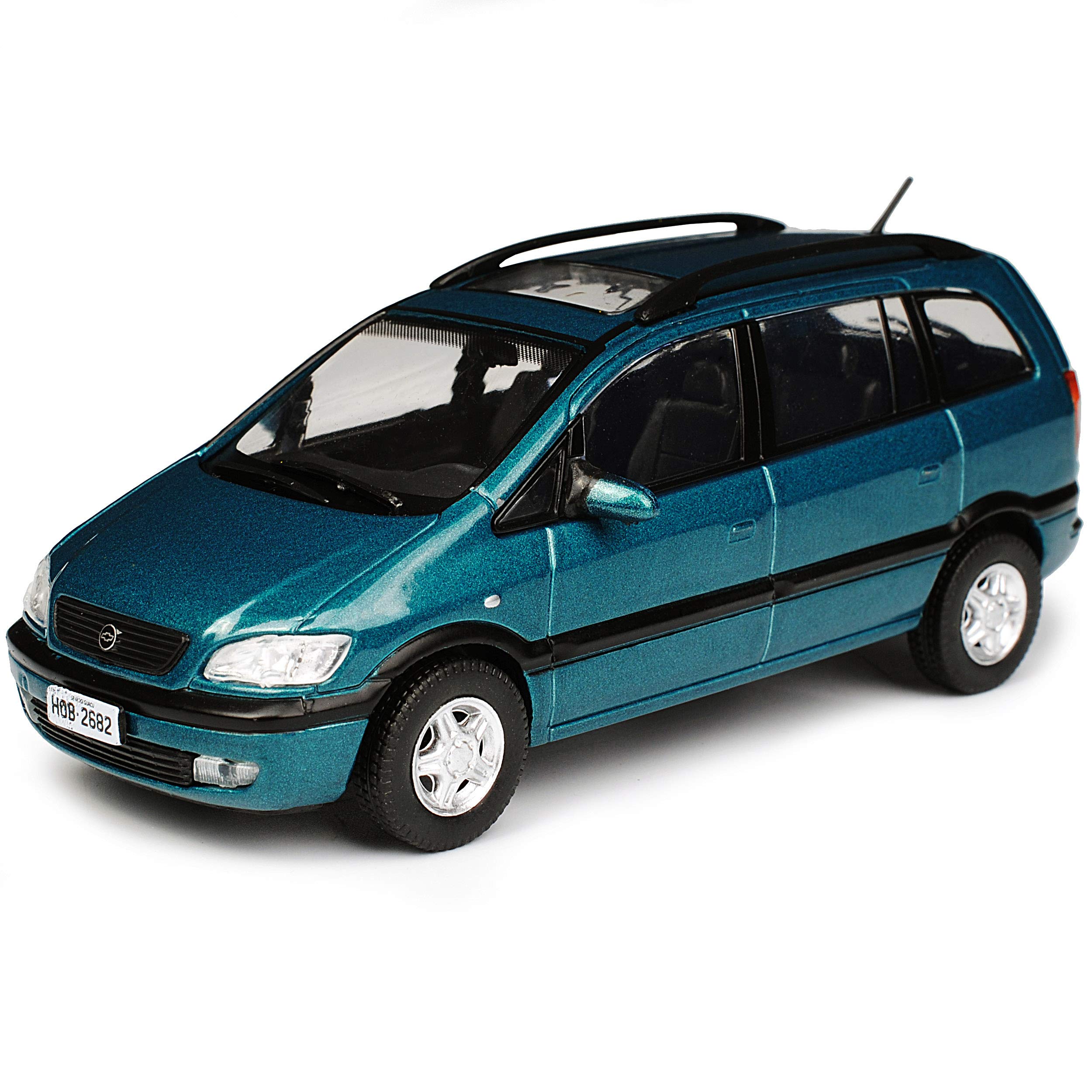 Ixo Defekte Vitrine Chevrolet Opel Zafira A Dunkel Grün 1. Generation 1999-2005 1/43 Modell Auto mit individiuellem Wunschkennzeichen