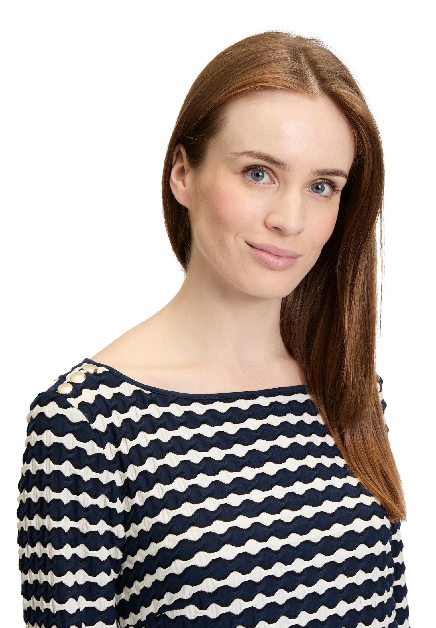 Betty Barclay Sukienka damska, Dark Blue/Cream, 42