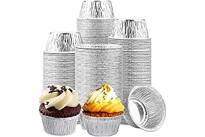 150 Pack Foil Ramekins: Disposable 4 oz Aluminum Ramekins for Baking, Meal-Prep, and Party
