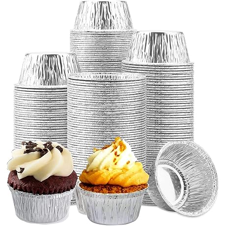 150 Pack Foil Ramekins: Disposable 4 oz Aluminum Ramekins for Baking, Meal-Prep, and Party