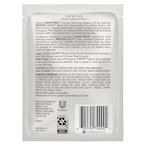 Miniatura 2 de Nexxus Humectress Mascarilla Hidratante para Cabello Seco Paquete de 10 Tratamiento Capilar Acondicionador Profundo 1.5 oz