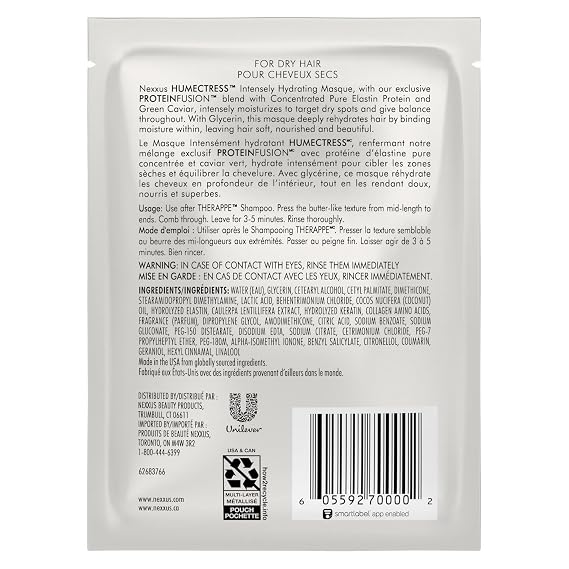 Nexxus HUMECTRESS Hair Mask for Ultimate Moisture for Dry Hair Powered by POLYSOFT HYDRATOR Technology with Tri-lipids 1.5 oz